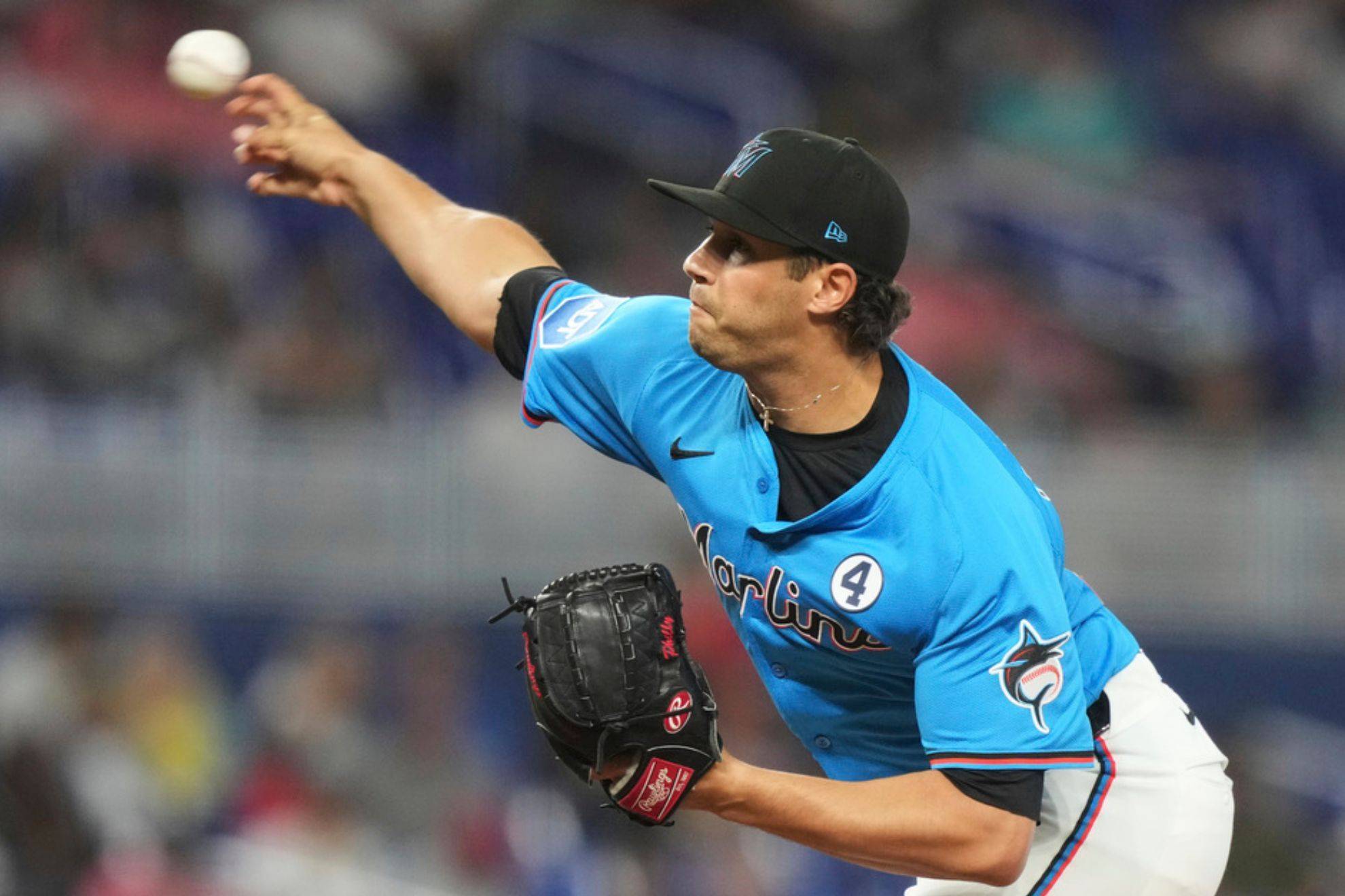 Miami Marlins pitcher slaps himself multiple times before getting a big save