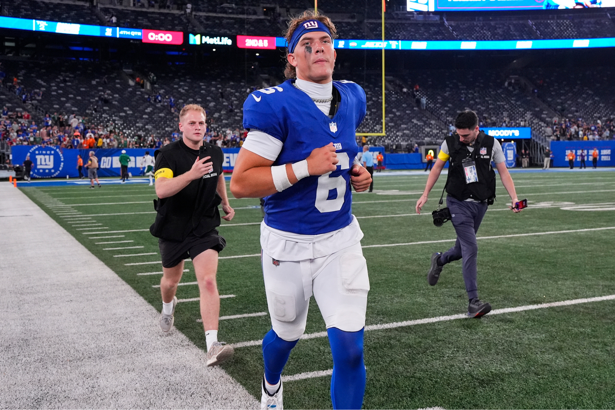 New York Giants quarterback Jaxson Dart