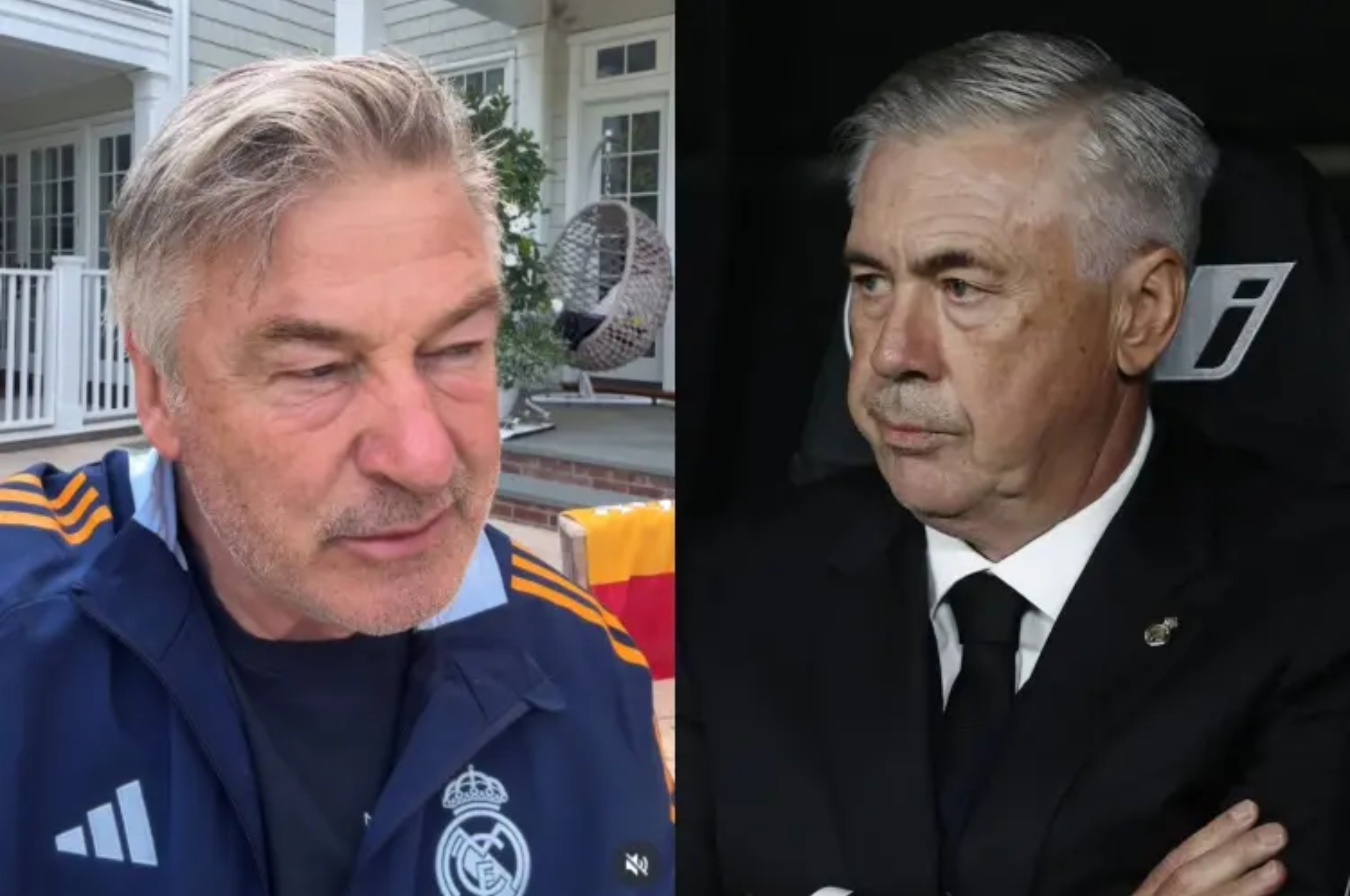 Alec Baldwin and his uncanny resemblance to Carlo Ancelotti that has social media calling for him to star in a biopic about the Italians life