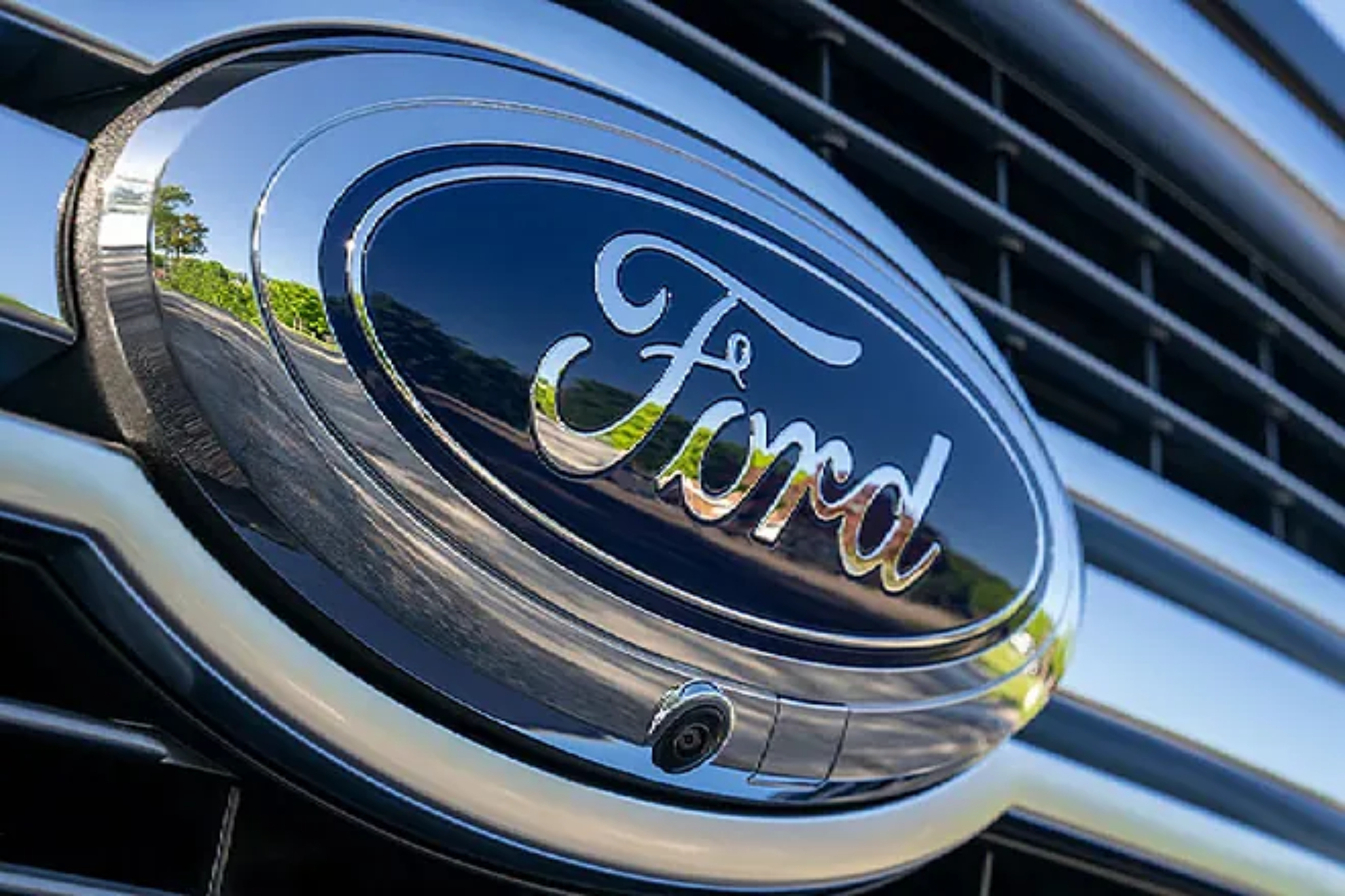 Ford logo on a truck