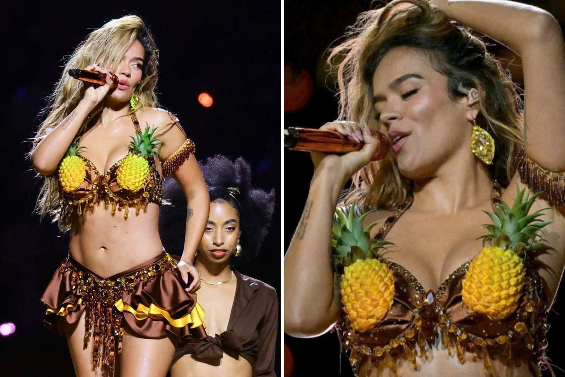 Karol G follows in Shakiras footsteps and conquers the NFL halftime show in S�o Paulo