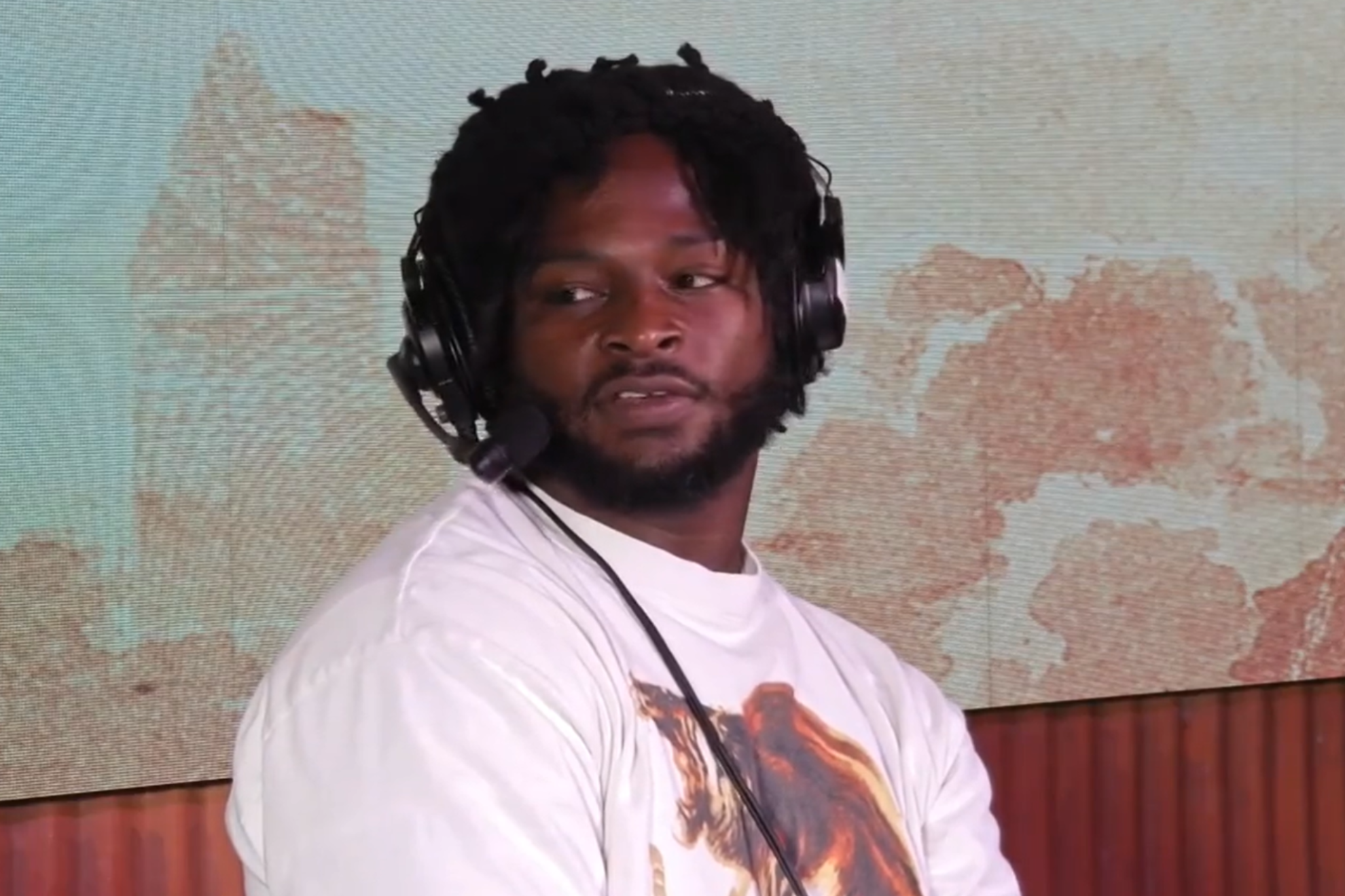 Javonte Williams, appearing on the Dallas Cowboys Cowboys Hour, claimed Dallas have more to offer. (Credit: X.com/@dallascowboys)