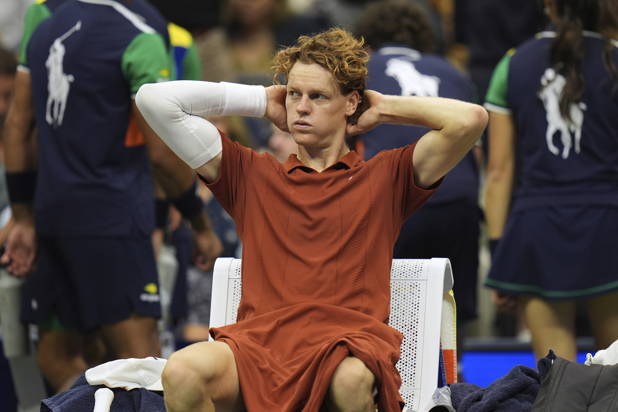 Jannik Sinner lost the US Open final in four sets to Carlos Alcaraz. (AP Foto/Seth Wenig)