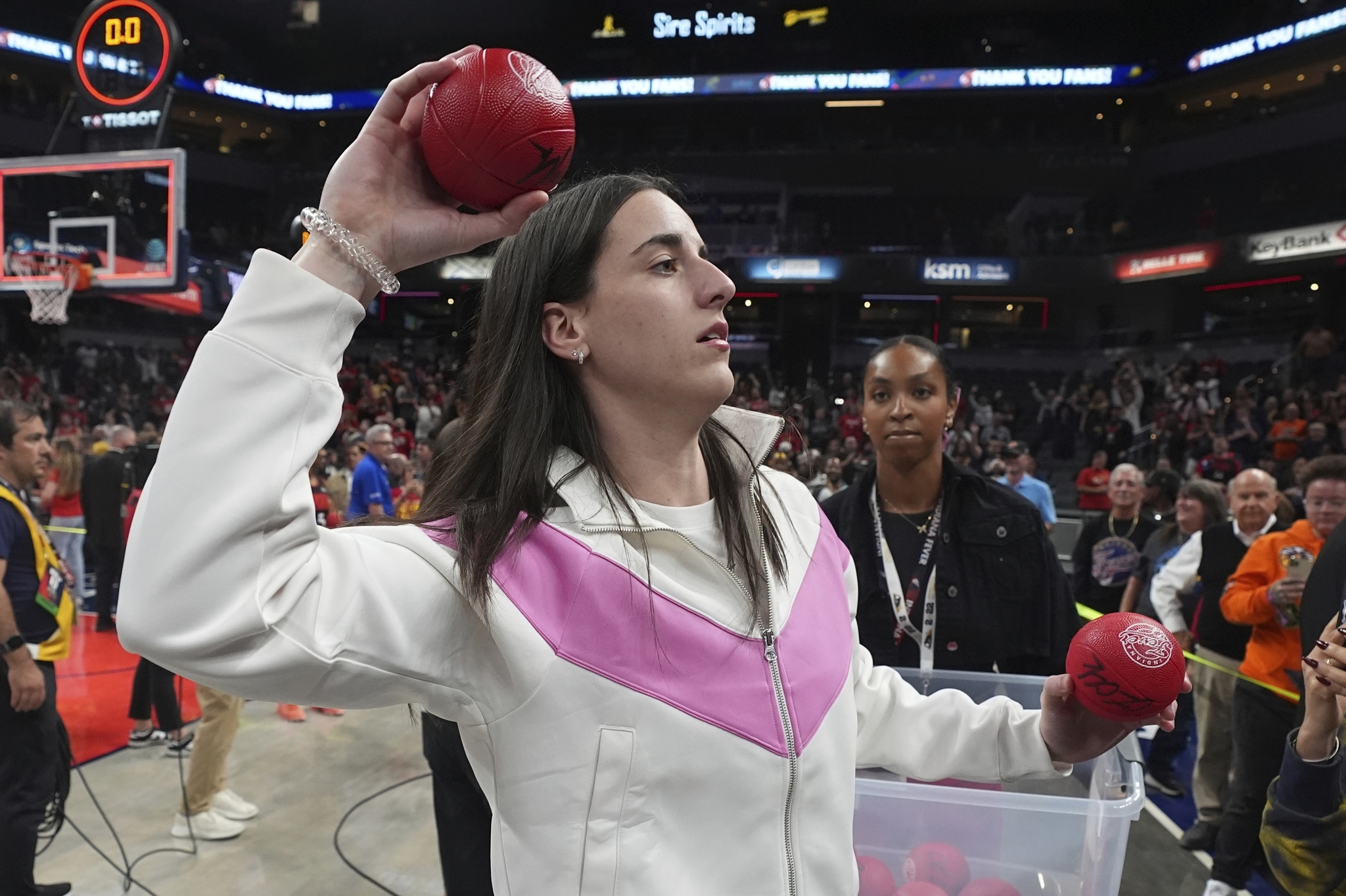 Indiana Fevers Caitlin Clark is the star attraction of the WNBA. (AP Photo/Darron Cummings)