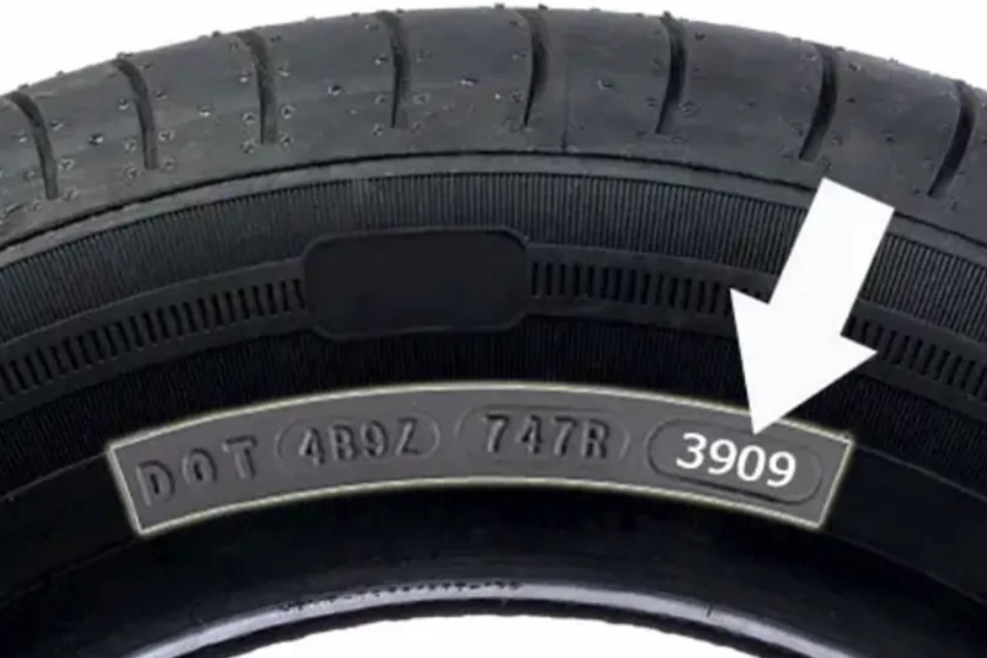 Check how old your car's tires are by looking at this code