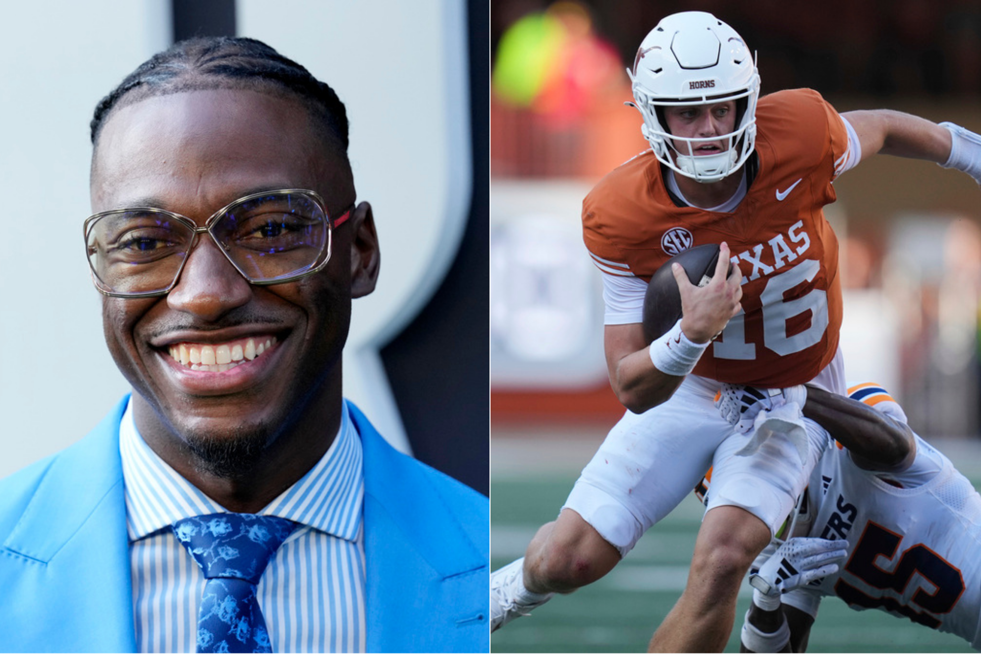 Former NFL quarterback Robert griffin III & Texas Longhorns Arch Manning