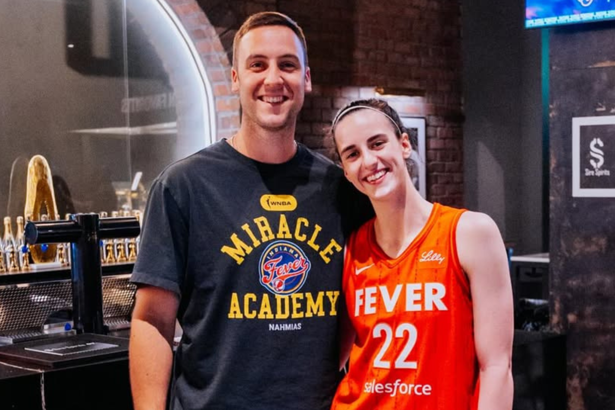 The exchange of gestures between Caitlin Clark and her boyfriend, Connor McCaffery steals Fever fans attention.