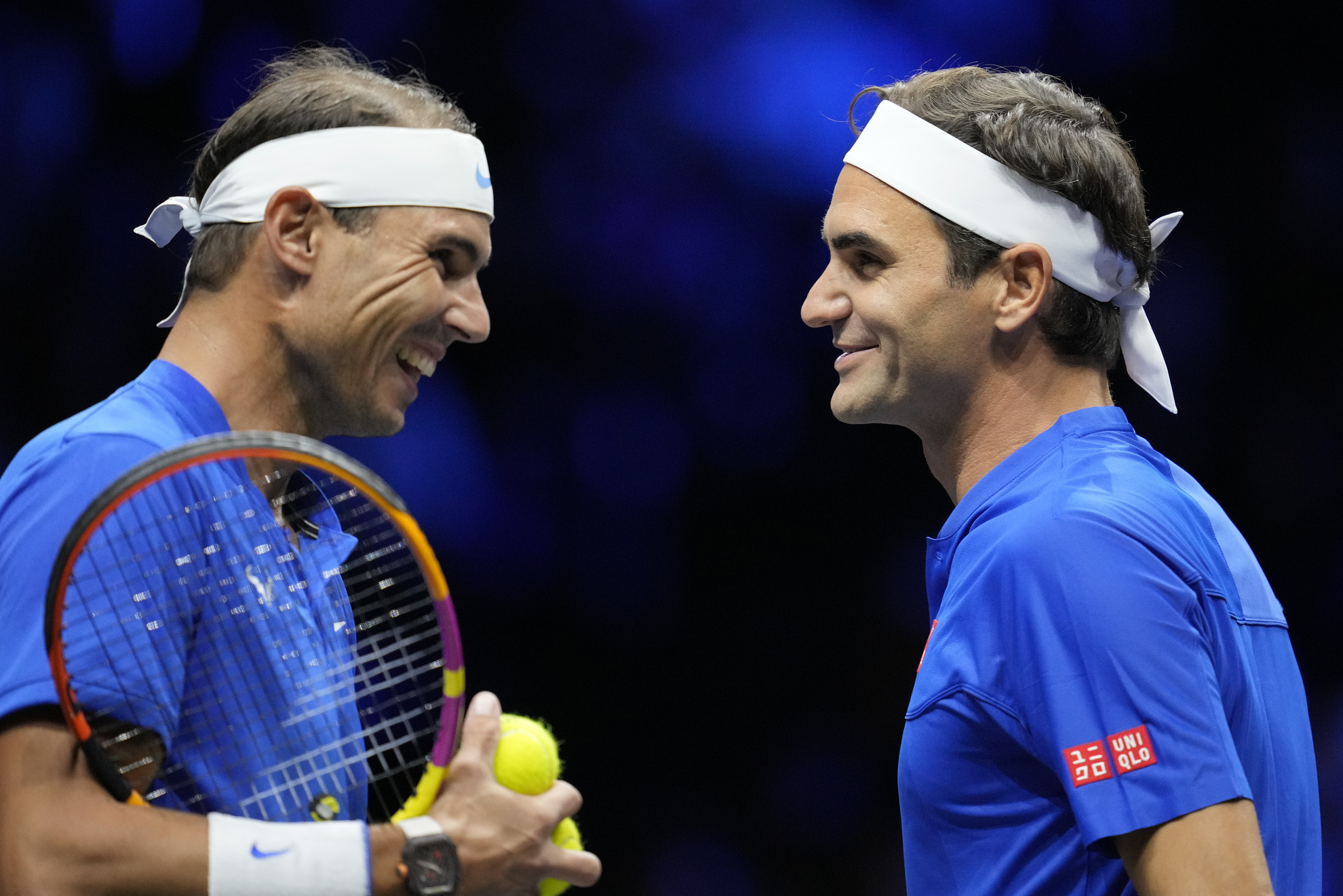 Rafael Nadal and Roger Federer