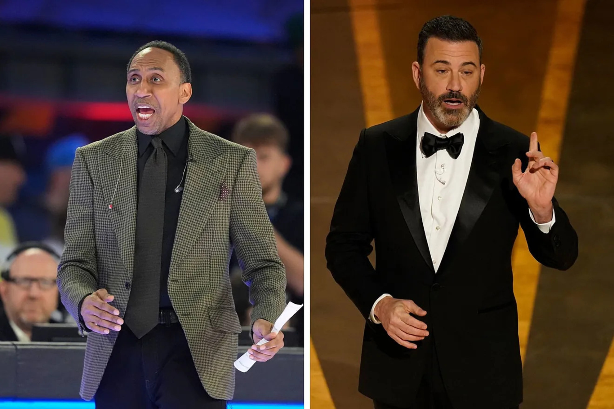 Stephen A. Smith and Jimmy Kimmel