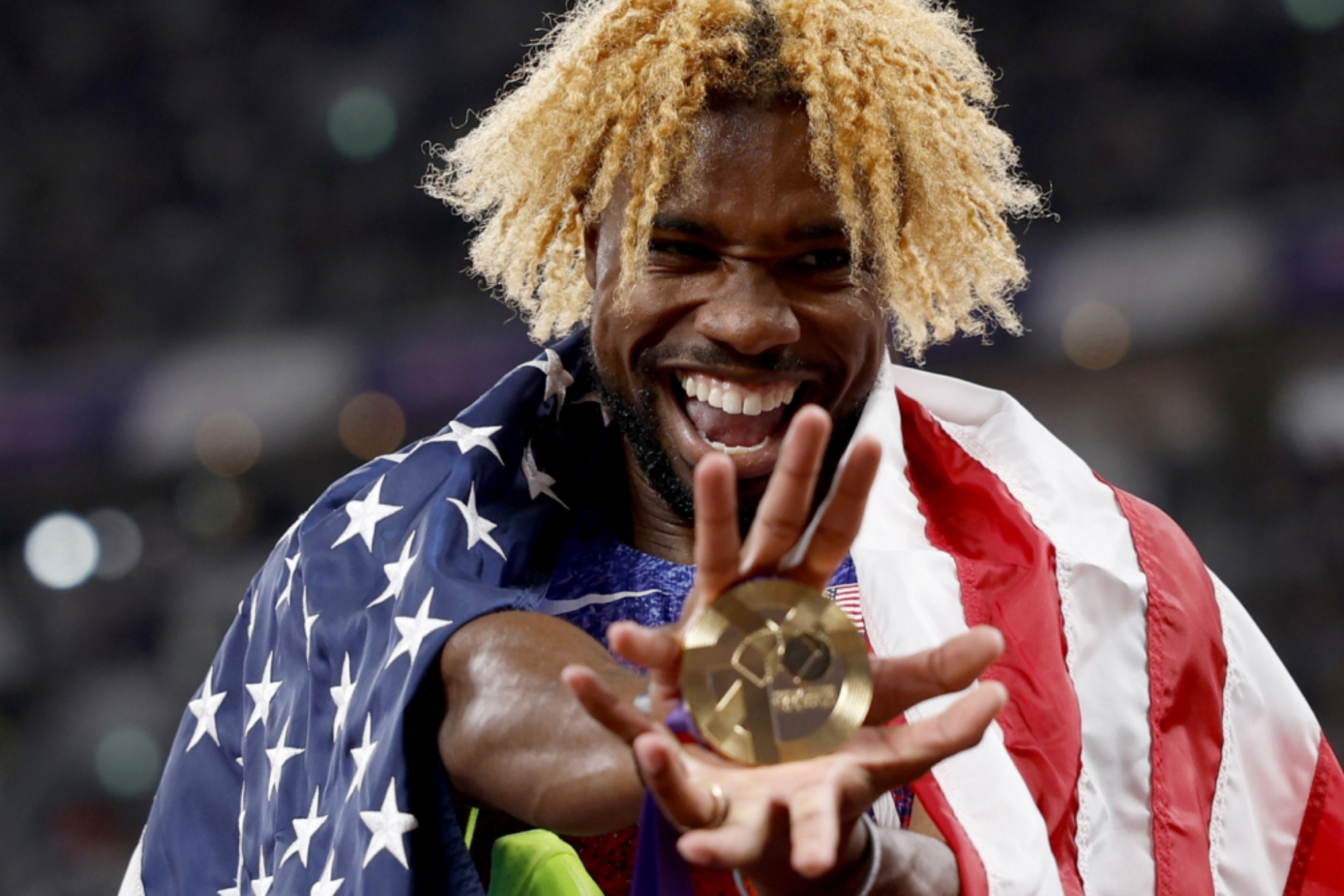 Noah Lyles equals Usain Bolt and wins his fourth world gold in the 200 meters