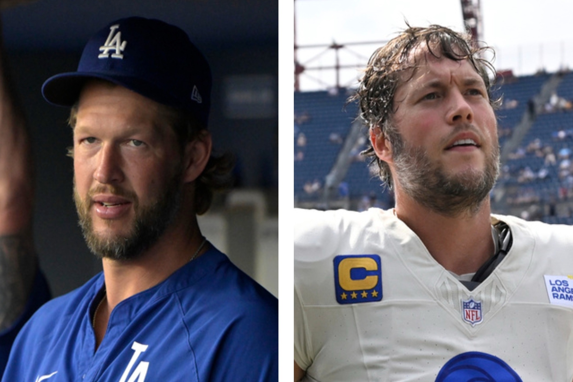 Clayton Kershaw and Matthew Stafford