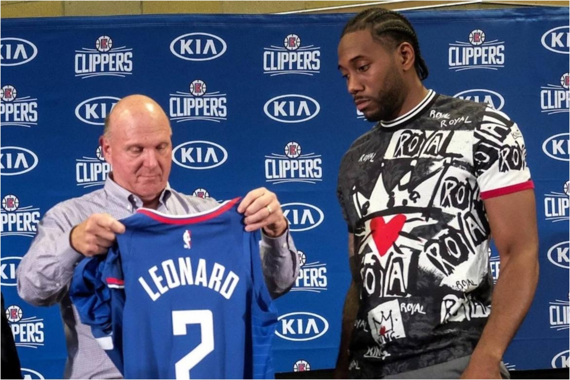 Steve Ballmer, at the presentation of Kawhi Leonard as a new player for the Clippers.