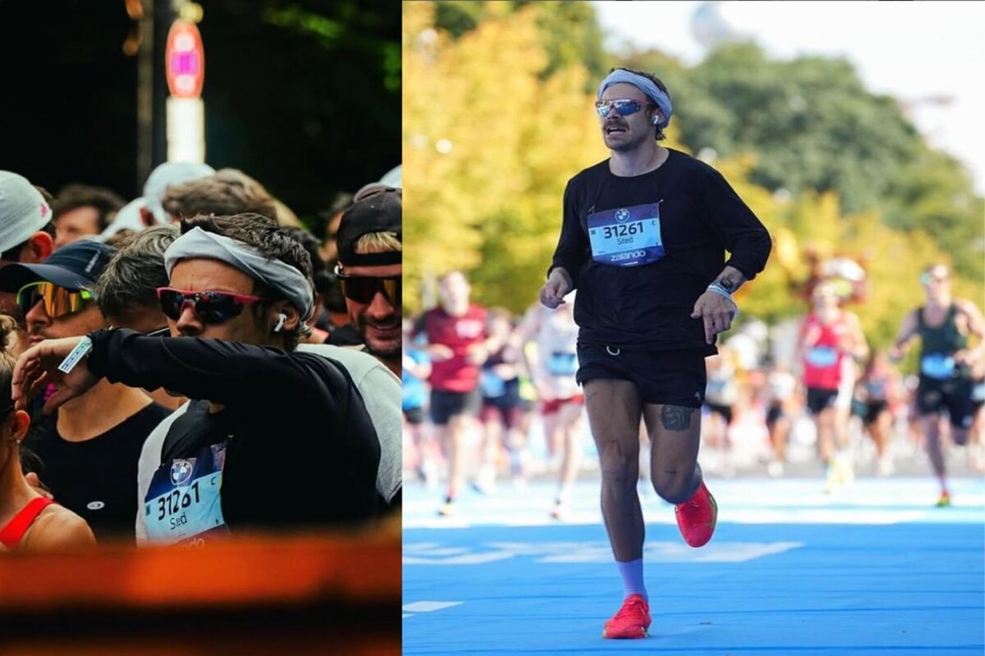 Harry Styles surprising time at the Berlin Marathon