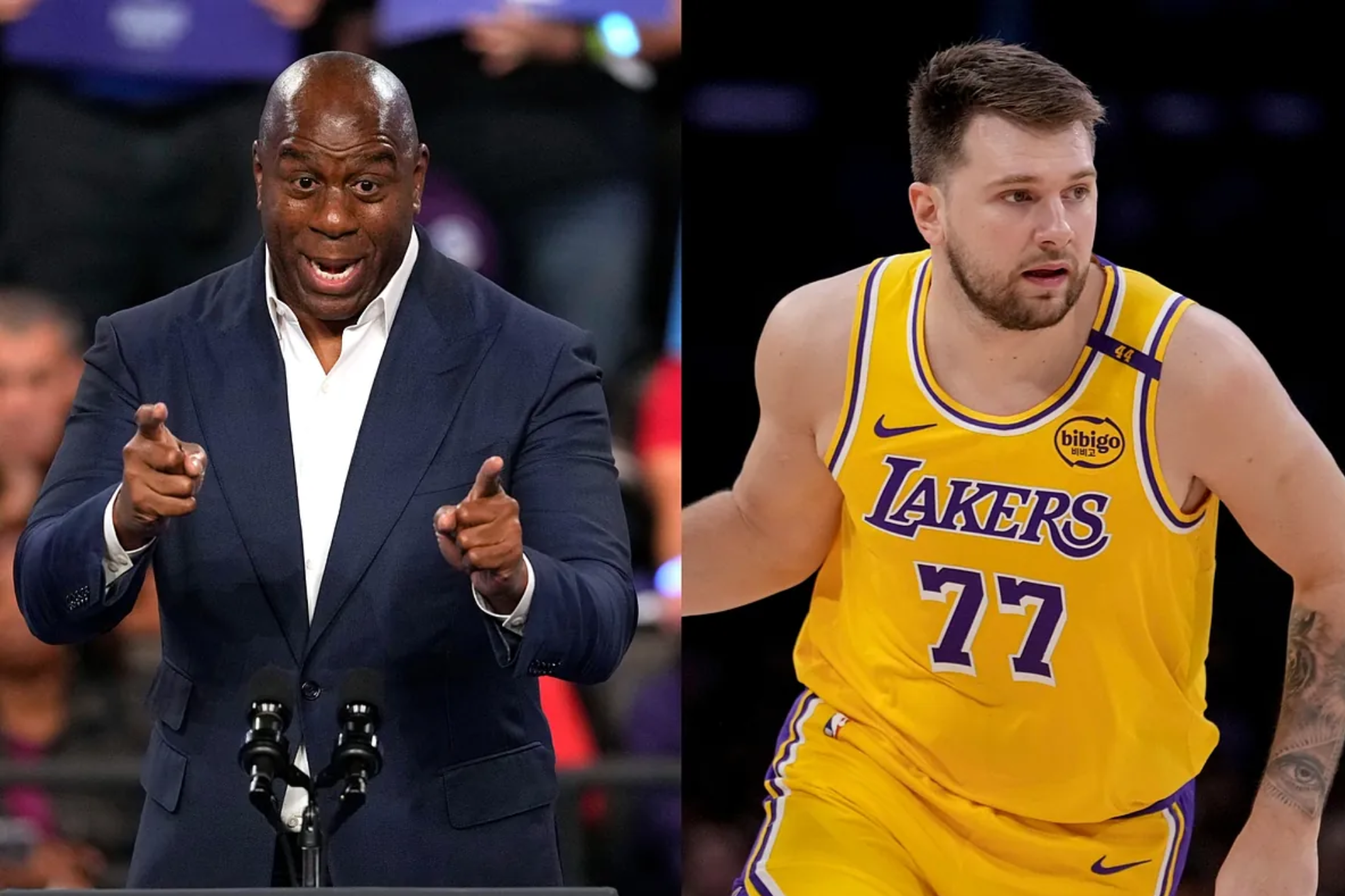 Luka Doncic paid the highest compliment as Lakers great compares him to Magic Johnson