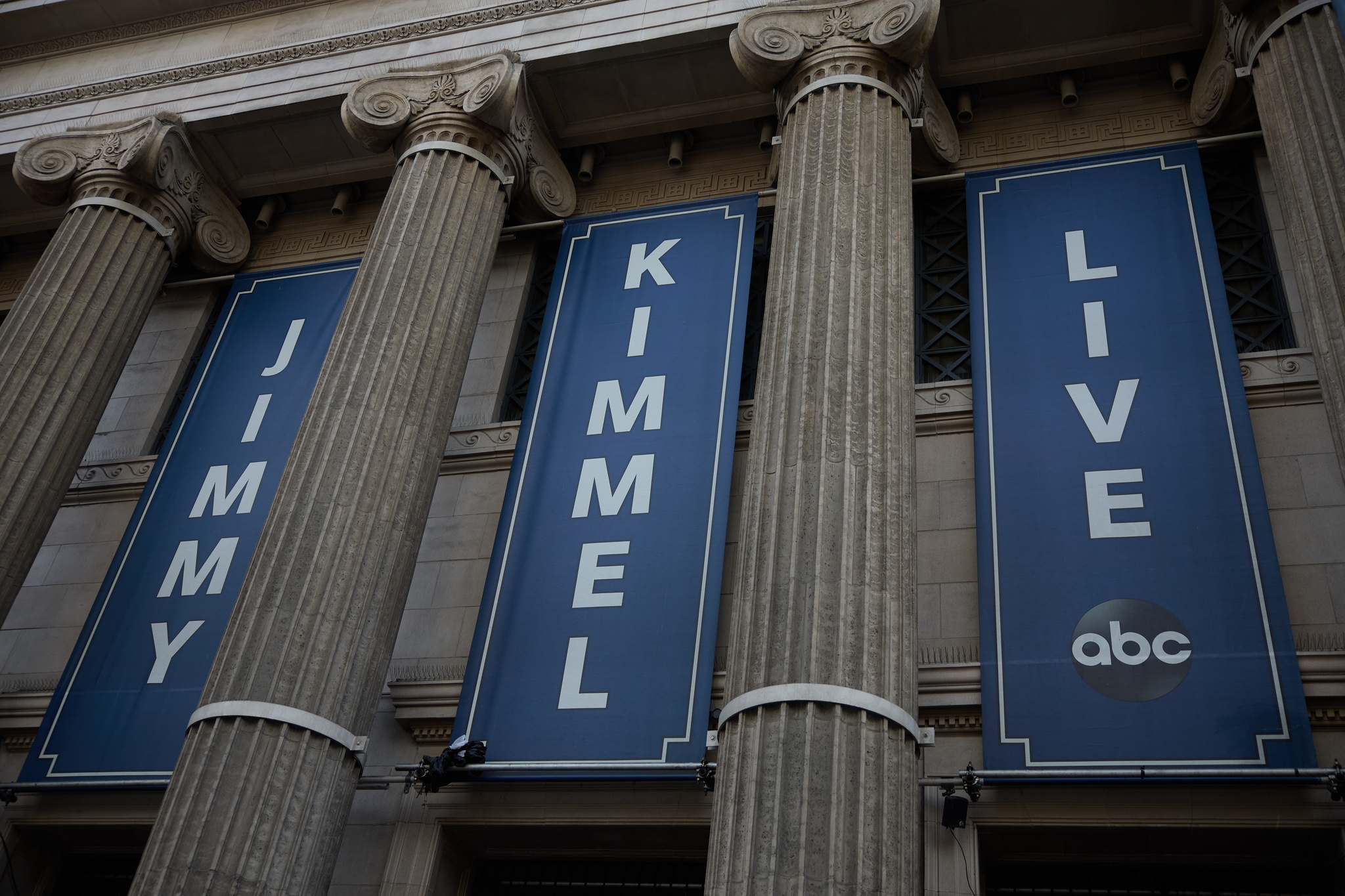 Signage for Jimmy Kimmel Live studios is on display in Los Angeles, California, USA, 23 September 2025. Jimmy Kimmels late-night show, Jimmy Kimmel Live!, will be back on air for the first time since ABC and lt;HIT gt;Disney lt;/HIT gt; pulled the program last week. The shows hiatus came after Mr. Kimmel made comments on air about the man accused of fatally shooting Charlie Kirk, the right-wing activist. EFE/EPA/ALLISON DINNER