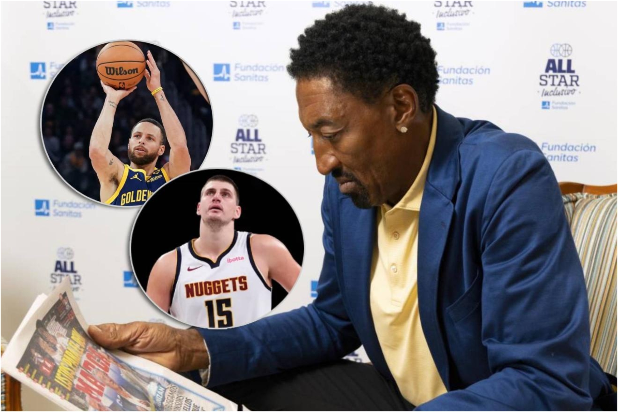 Scottie Pippen during the interview with MARCA.