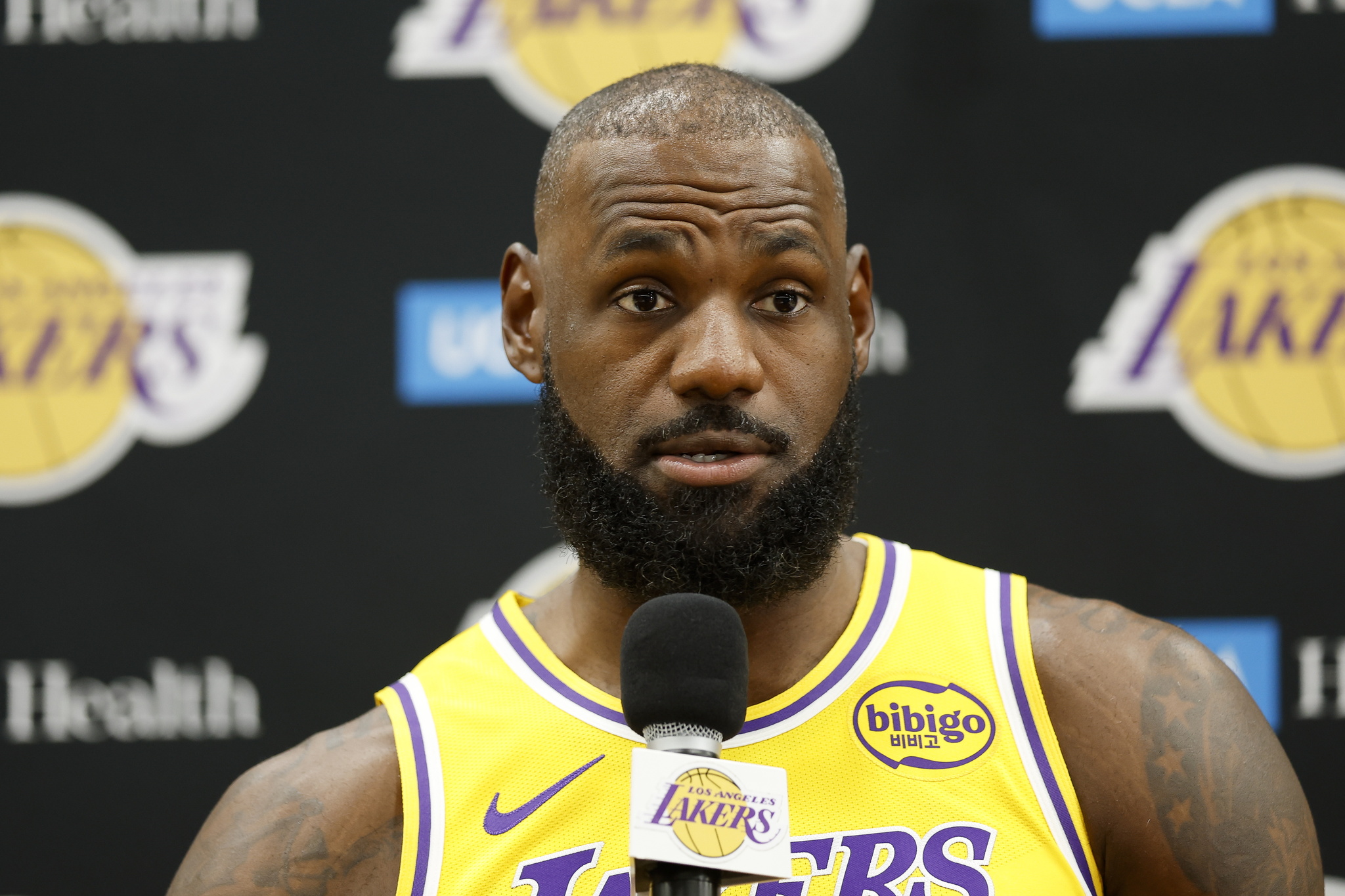 LeBron James of the Los Angeles Lakers