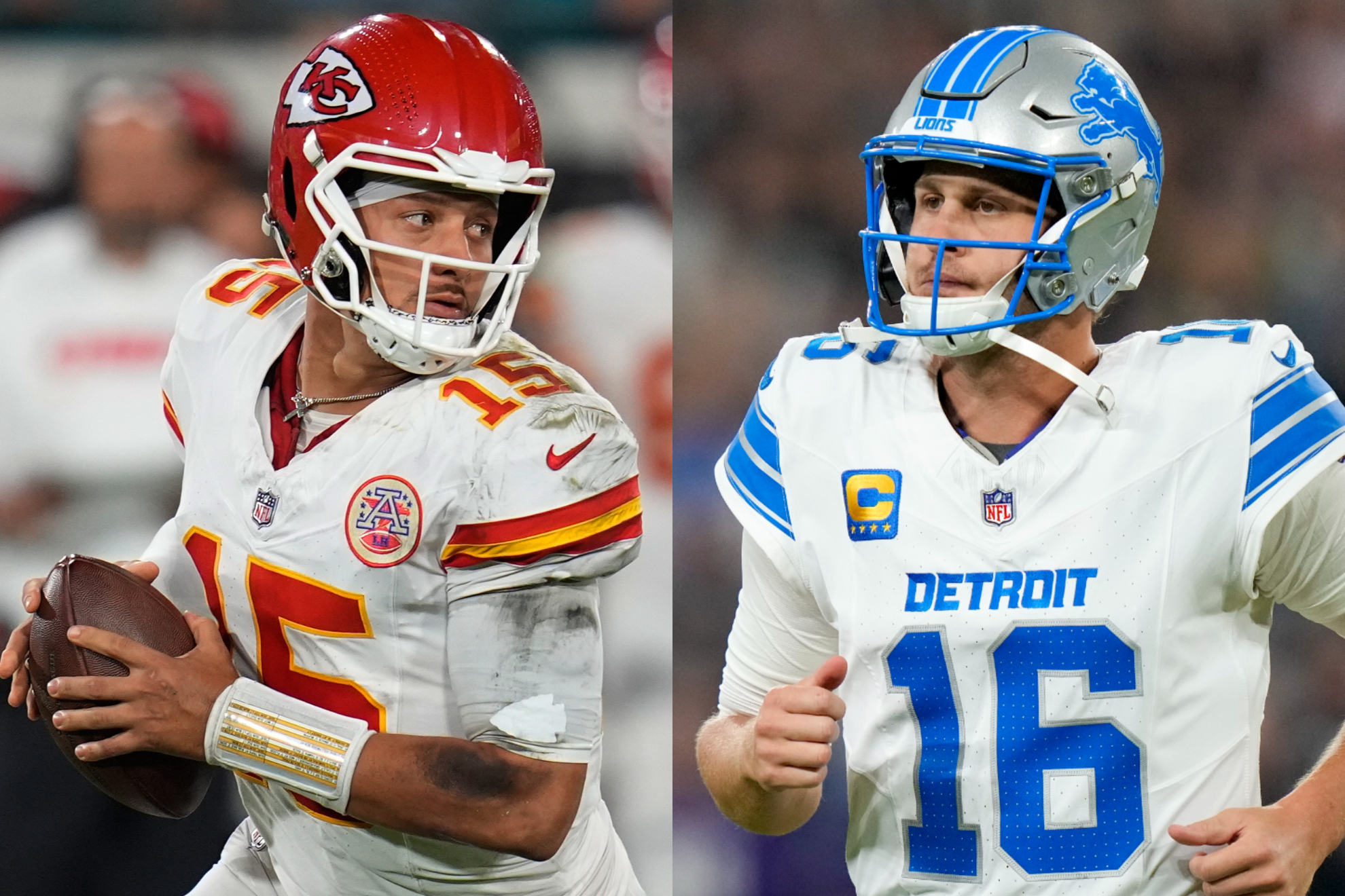 Chiefs Patrick Mahomes is surpassed in a key area by Jared Goff ahead of the game against the Lions