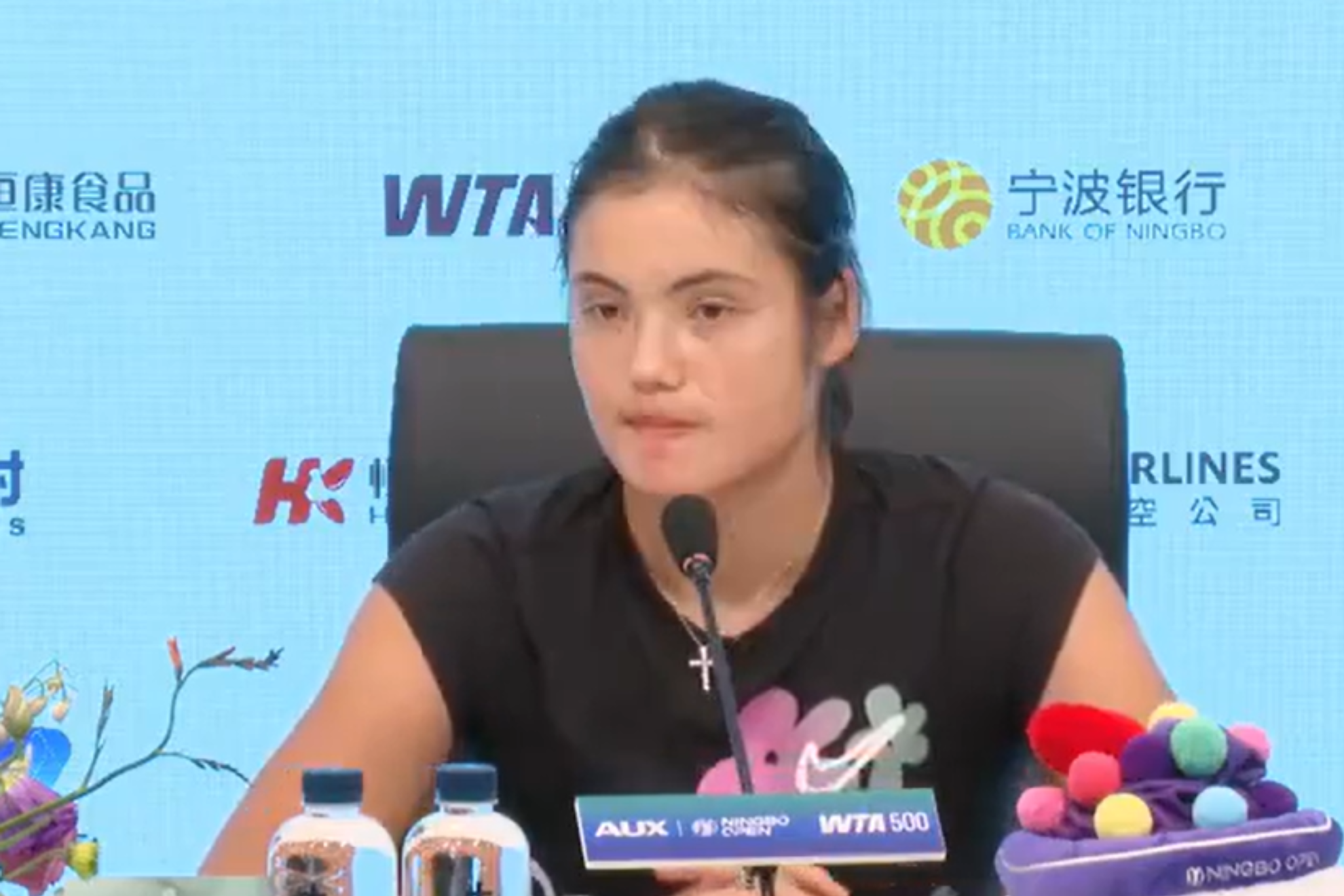 Emma Raducanu was forced to retire from her match at the Wuhan Open