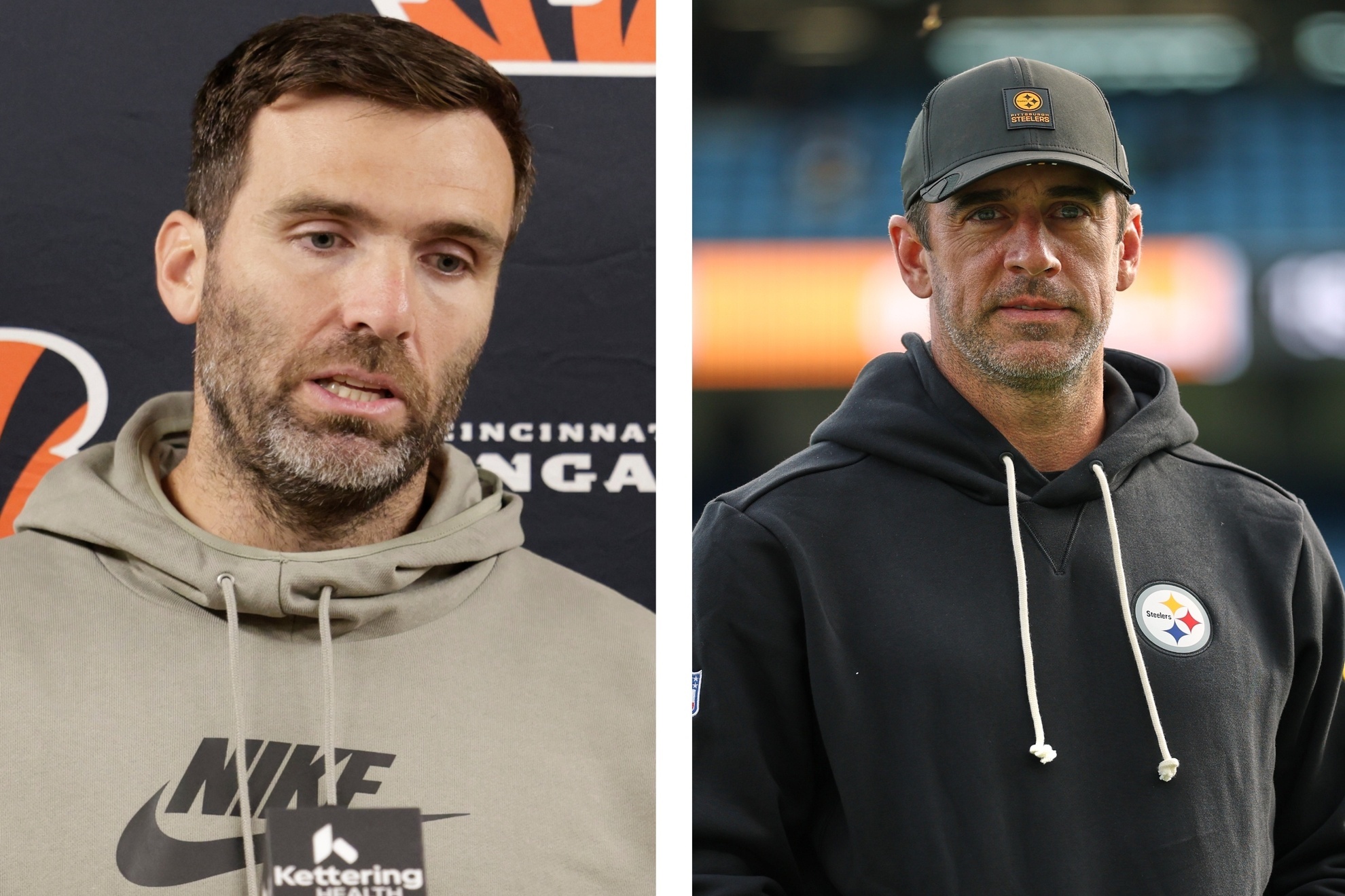 Joe Flacco and Aaron Rodgers