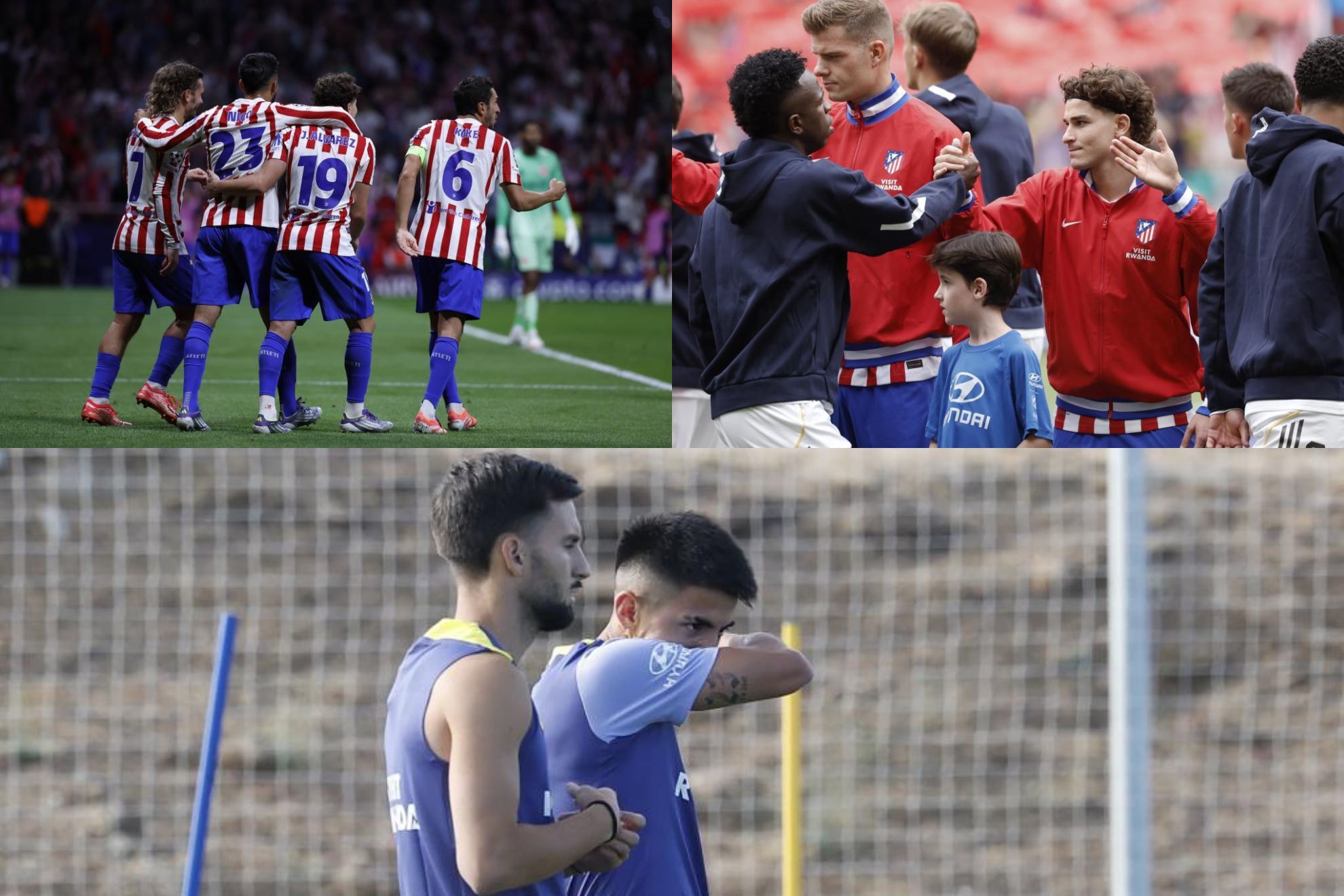 Todos los jugadores ofensivos del Atl�tico.