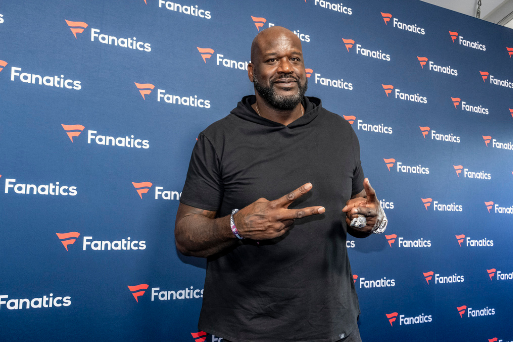 Shaquille ONeal attends Michael Rubins Fanatics Super Bowl party