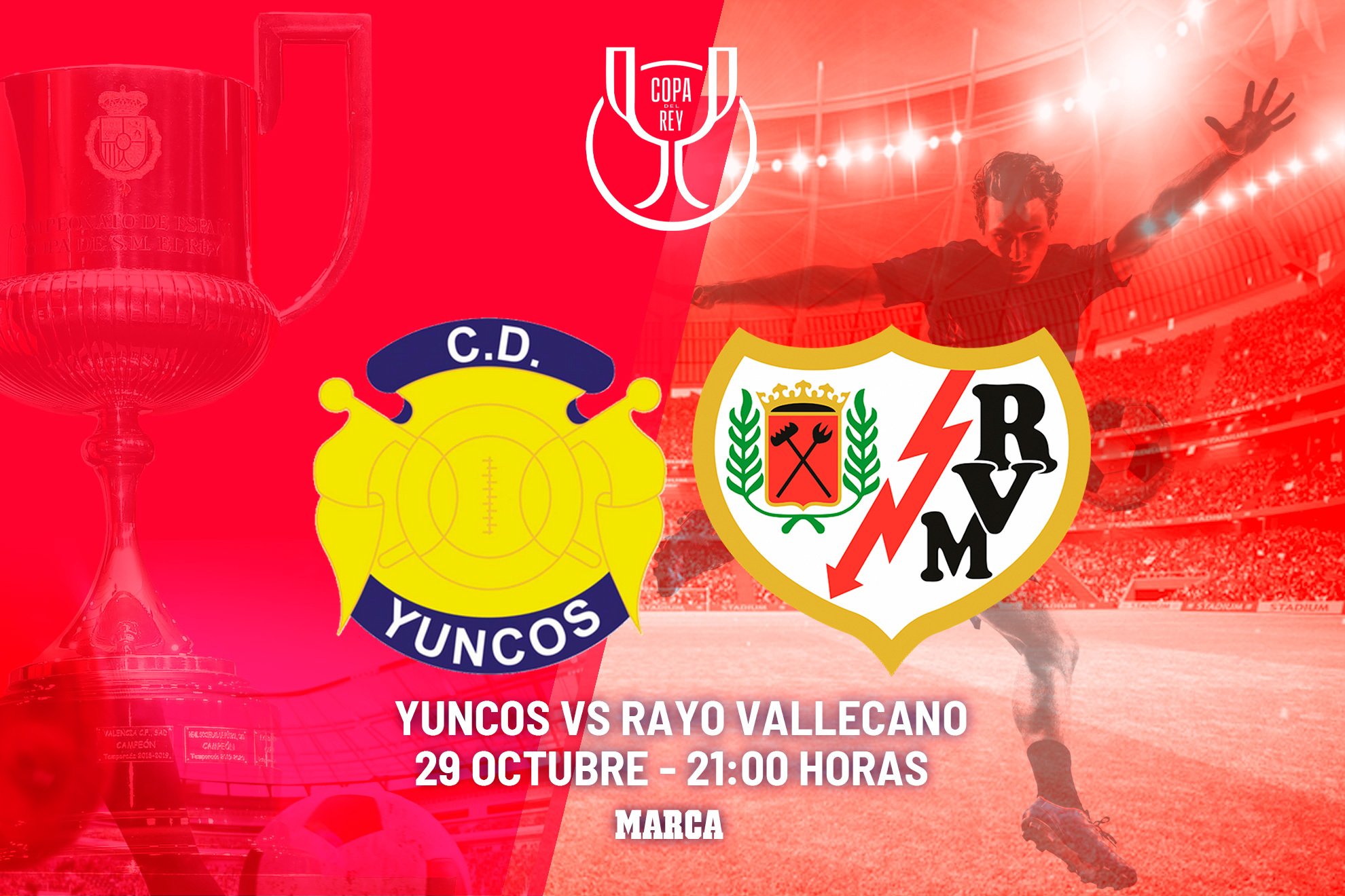 Yuncos - Rayo Vallecano en directo | Copa del Rey