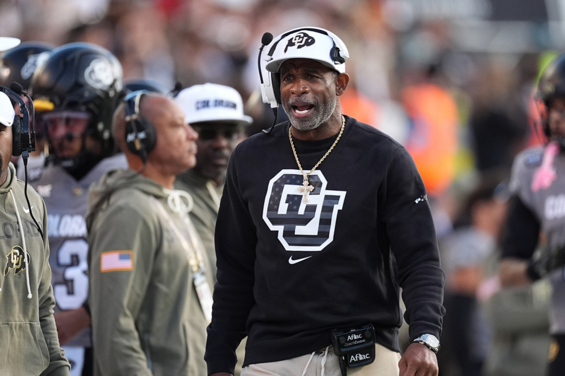 Colorado head coach Deion Sanders