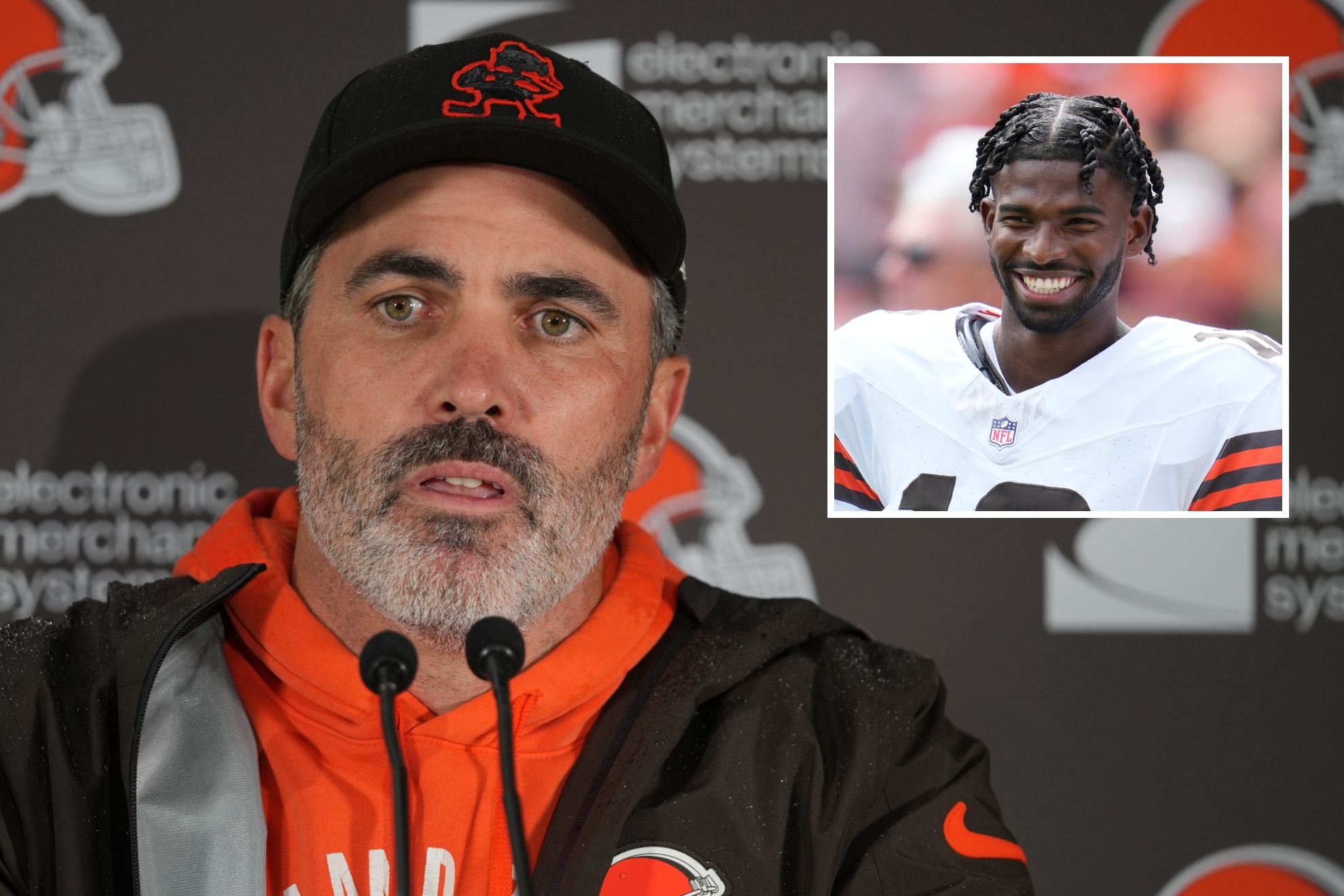 Kevin Stefanski and Shedeur Sanders