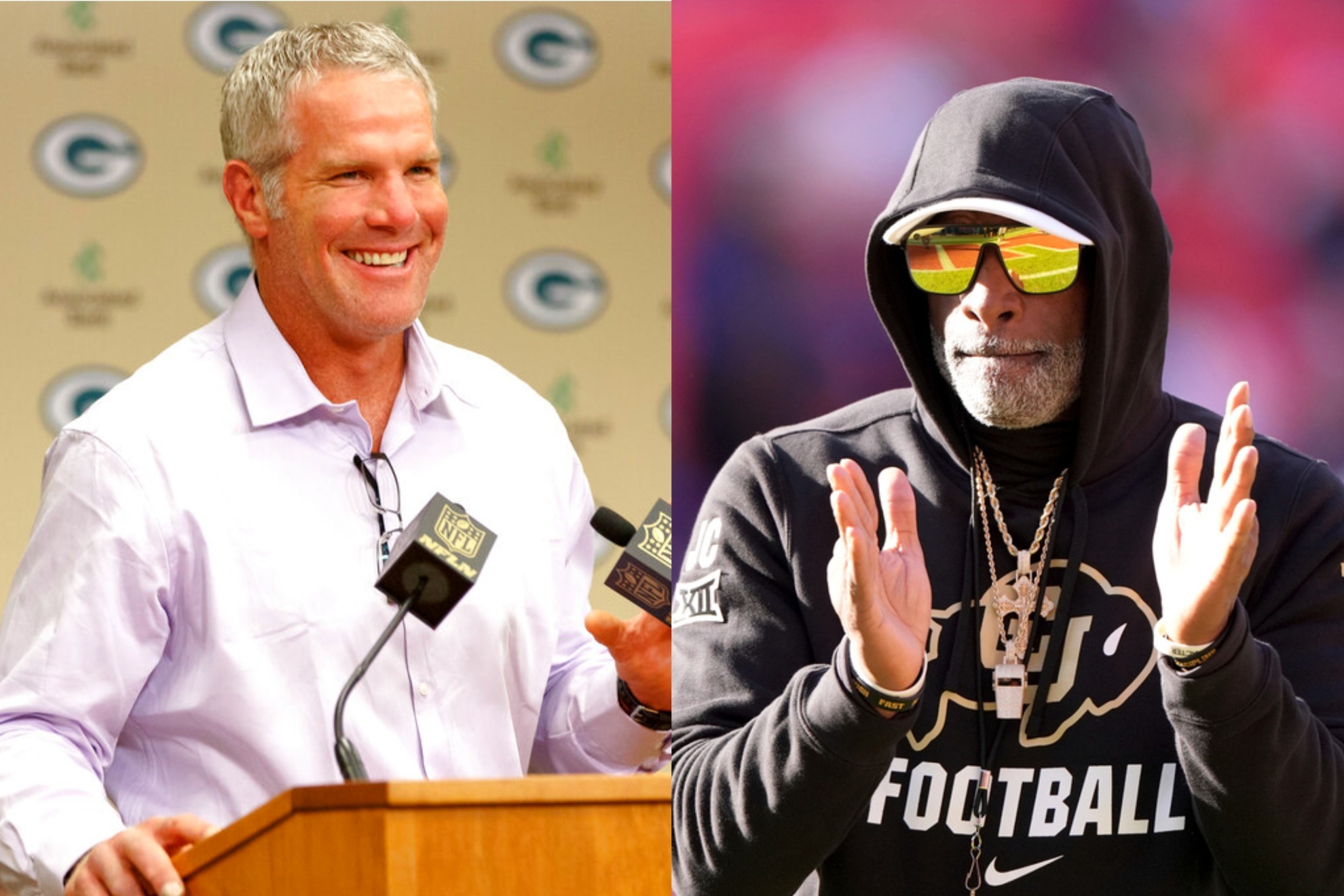 Brett Favre reveals the shocking rookie bribe that Deion Sanders used to train him.