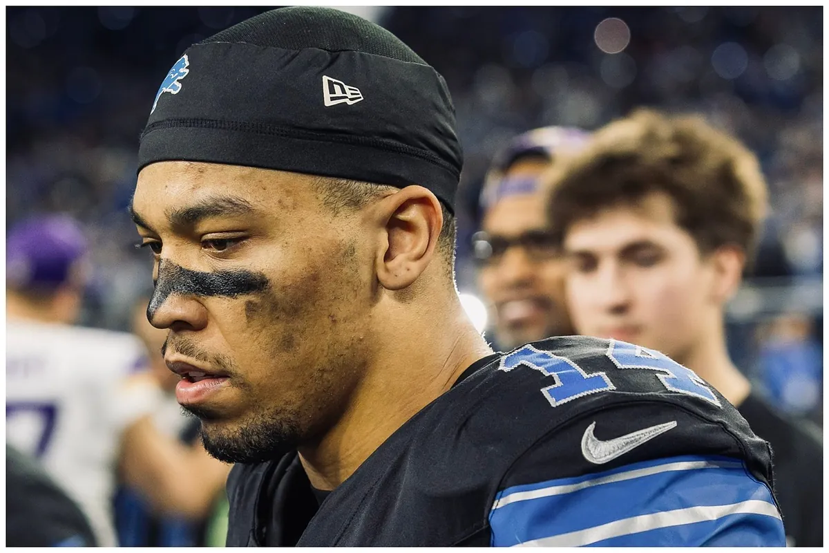 Amon-Ra St. Brown of the Detroit Lions