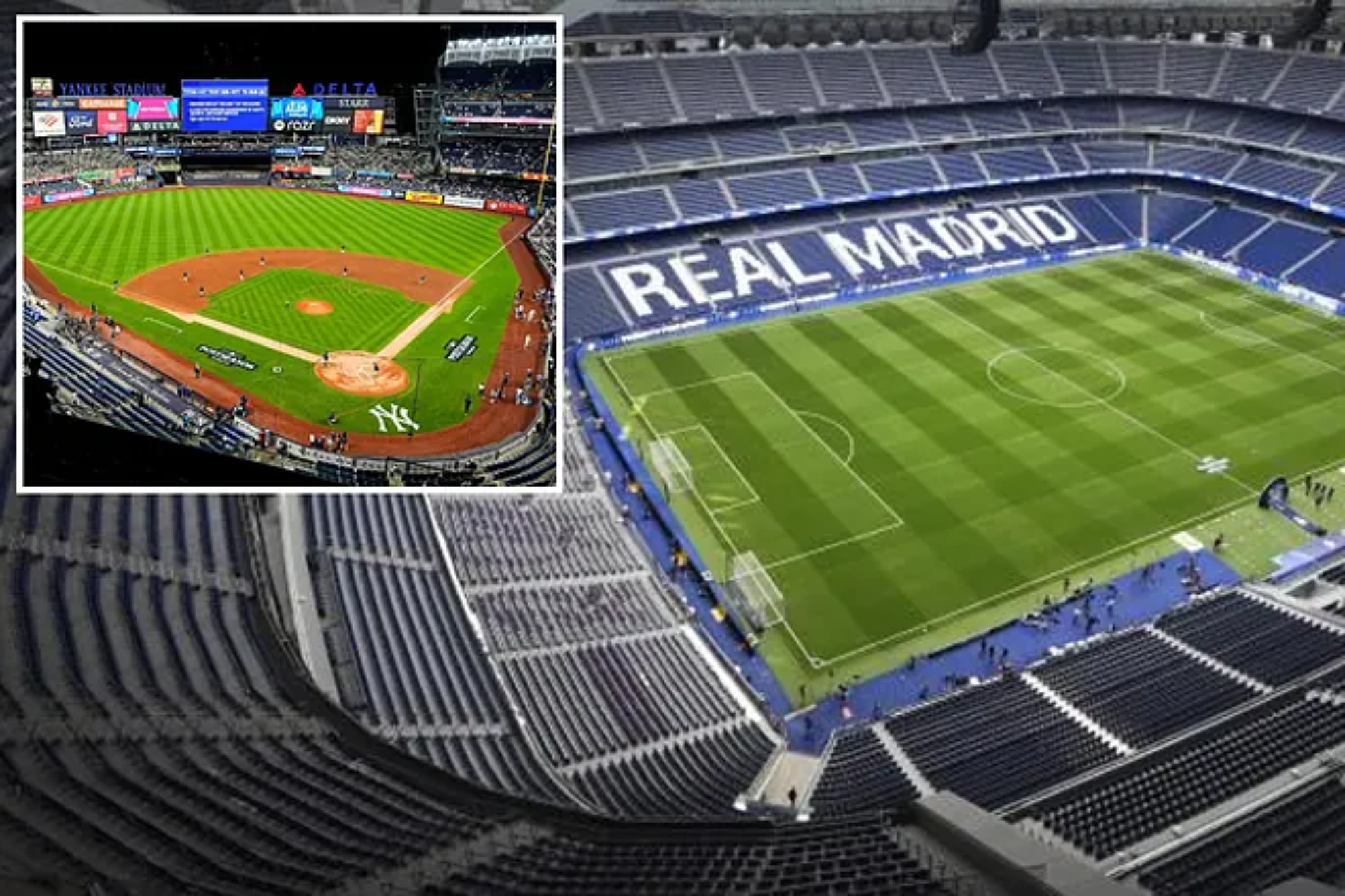 Santiago Bernab�u and Yankee Stadium