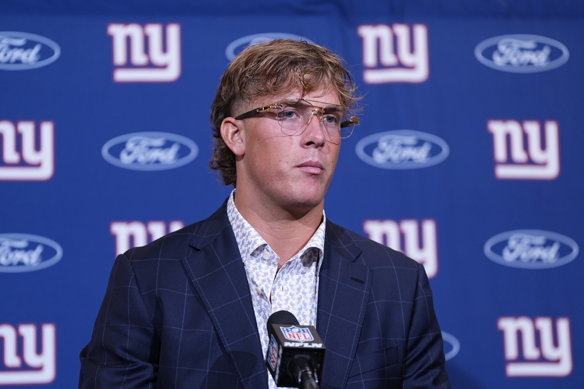 The Giants will be missing Jaxson Dart in their first game without Brian Daboll.