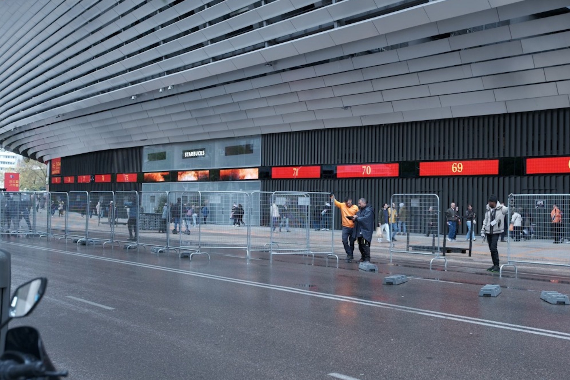 The Santiago Bernabeu is shielded with unprecedented security measures in Spain