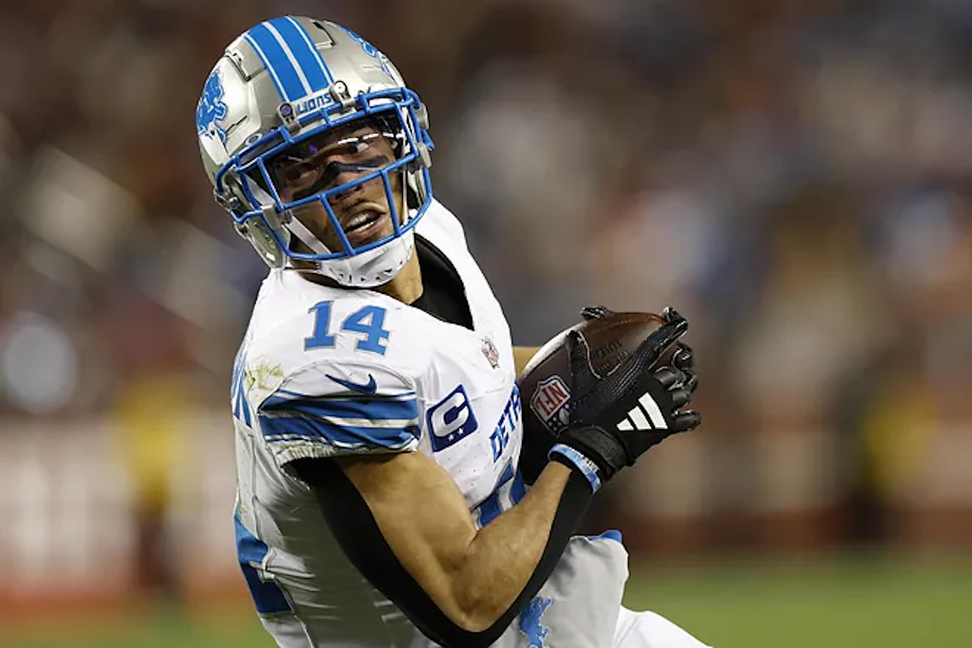 Amon-Ra St. Brown of the Detroit Lions