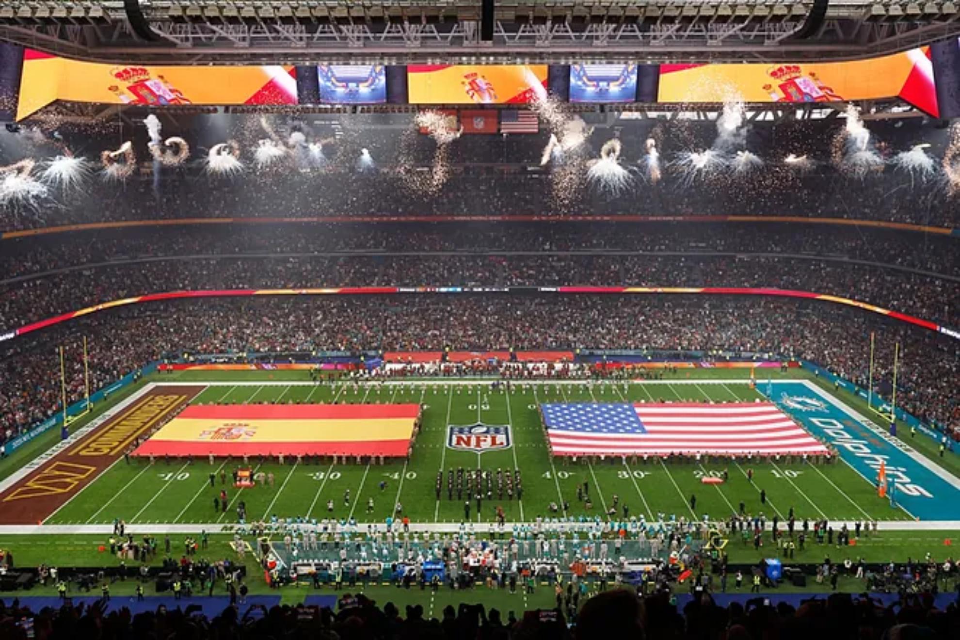 Santiago Bernab�u Stadium at NFL Madrid.