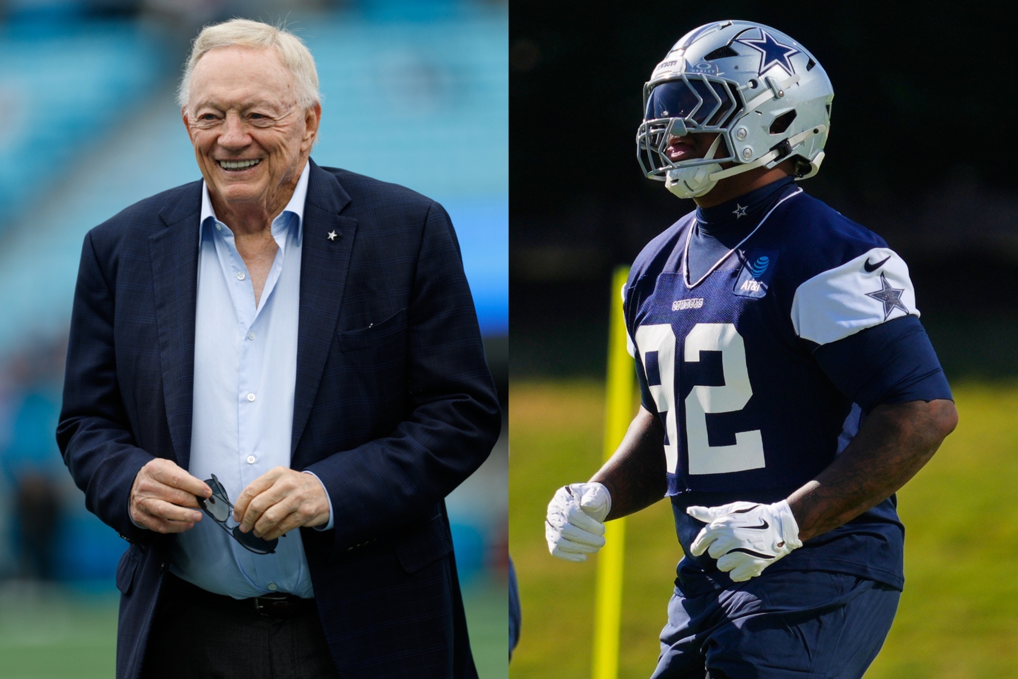 Jerry Jones couldnt stop smiling after Quinnen Williams dominant Cowboys debut.