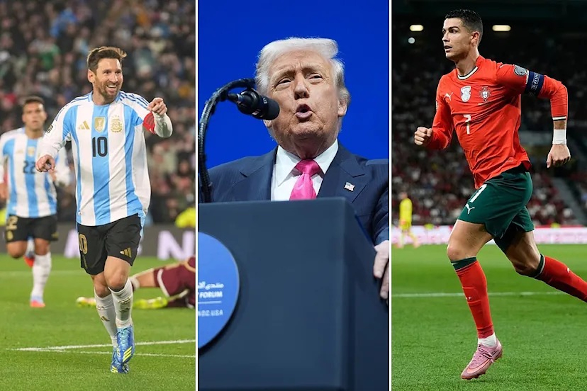 Donald Trump goes from Lionel Messi to Cristiano Ronaldo in just 14 days