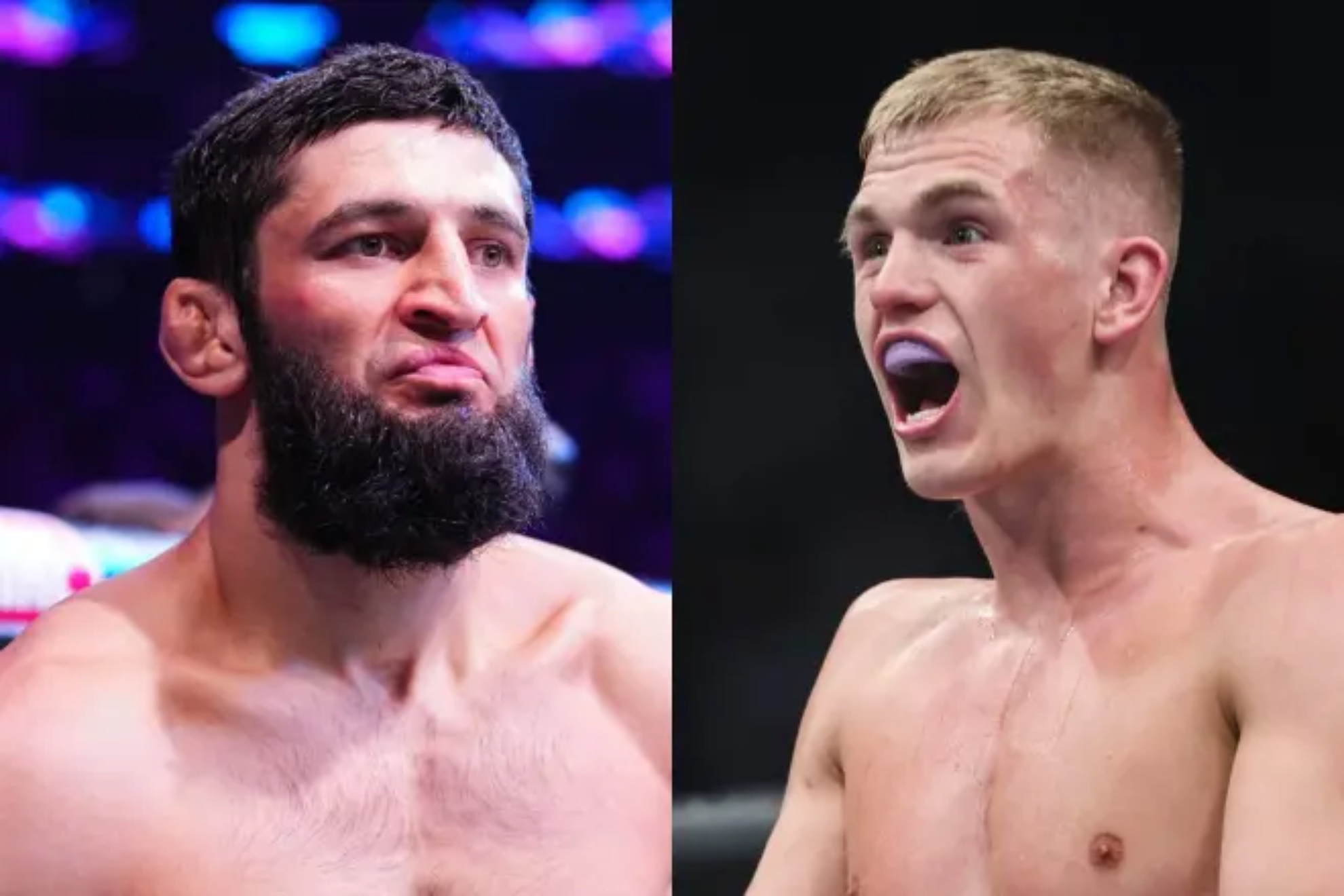 Photo montage by Khamzat Chimaev and Ian Garry.