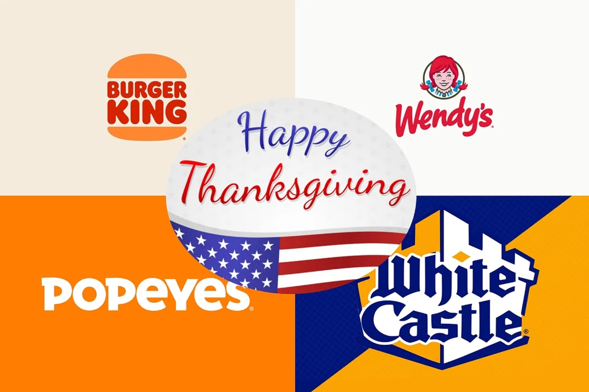 Which fast food chains are open on Thanksgiving Day 2025?
