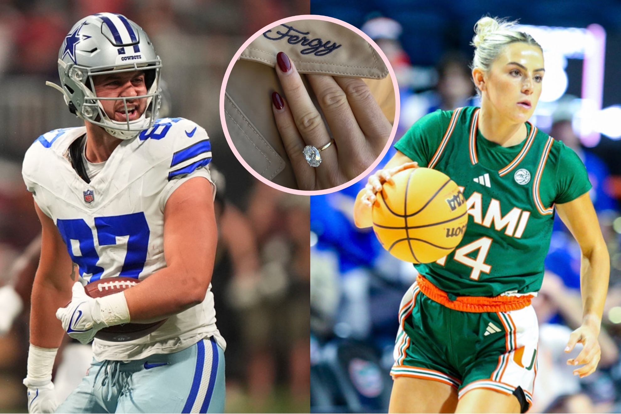 Haley Cavinder dropped stunning sideline Pics, including a close-up of her engagement ring.
