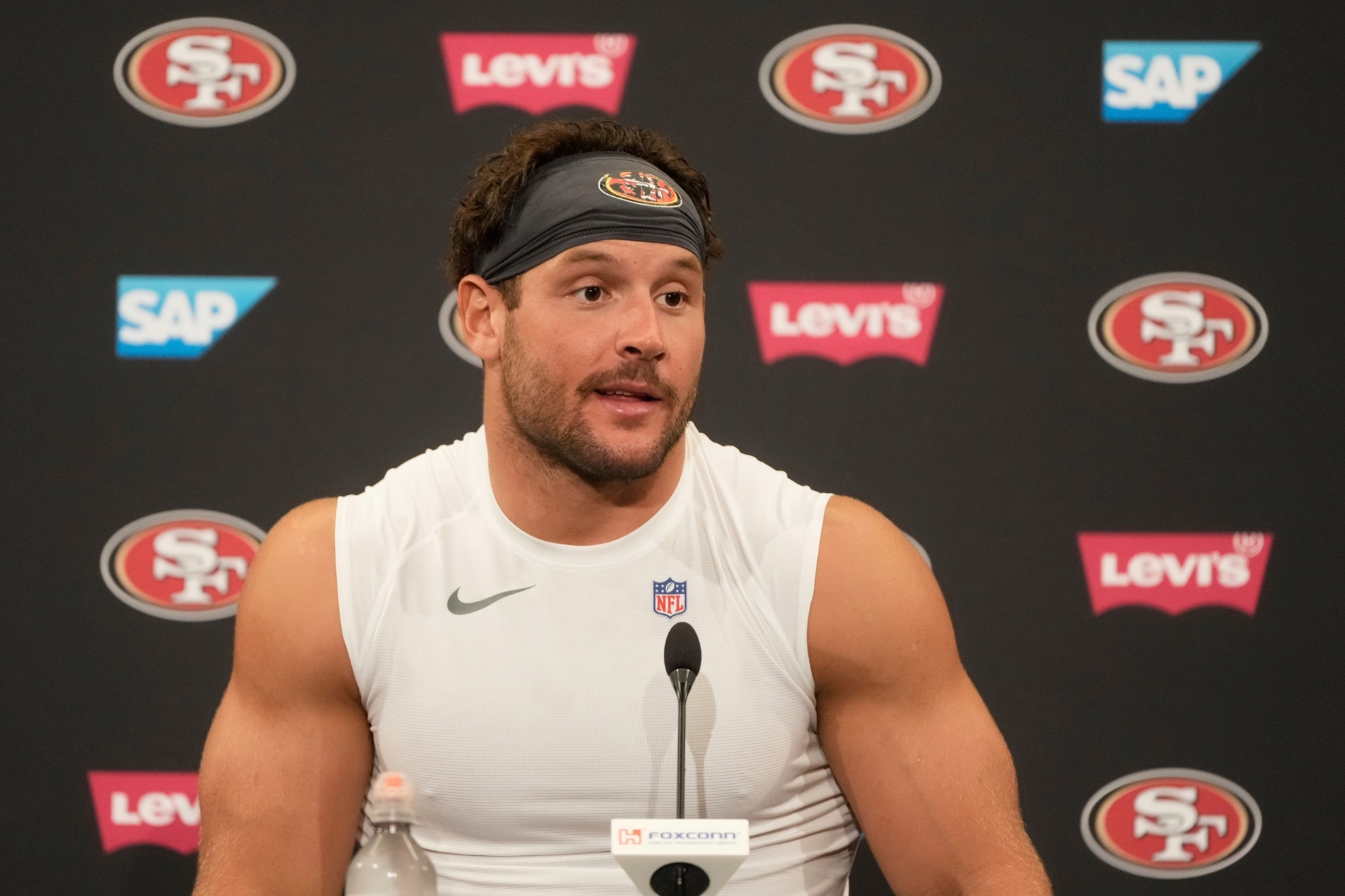 Nick Bosa has stopped hiding his new relationship.