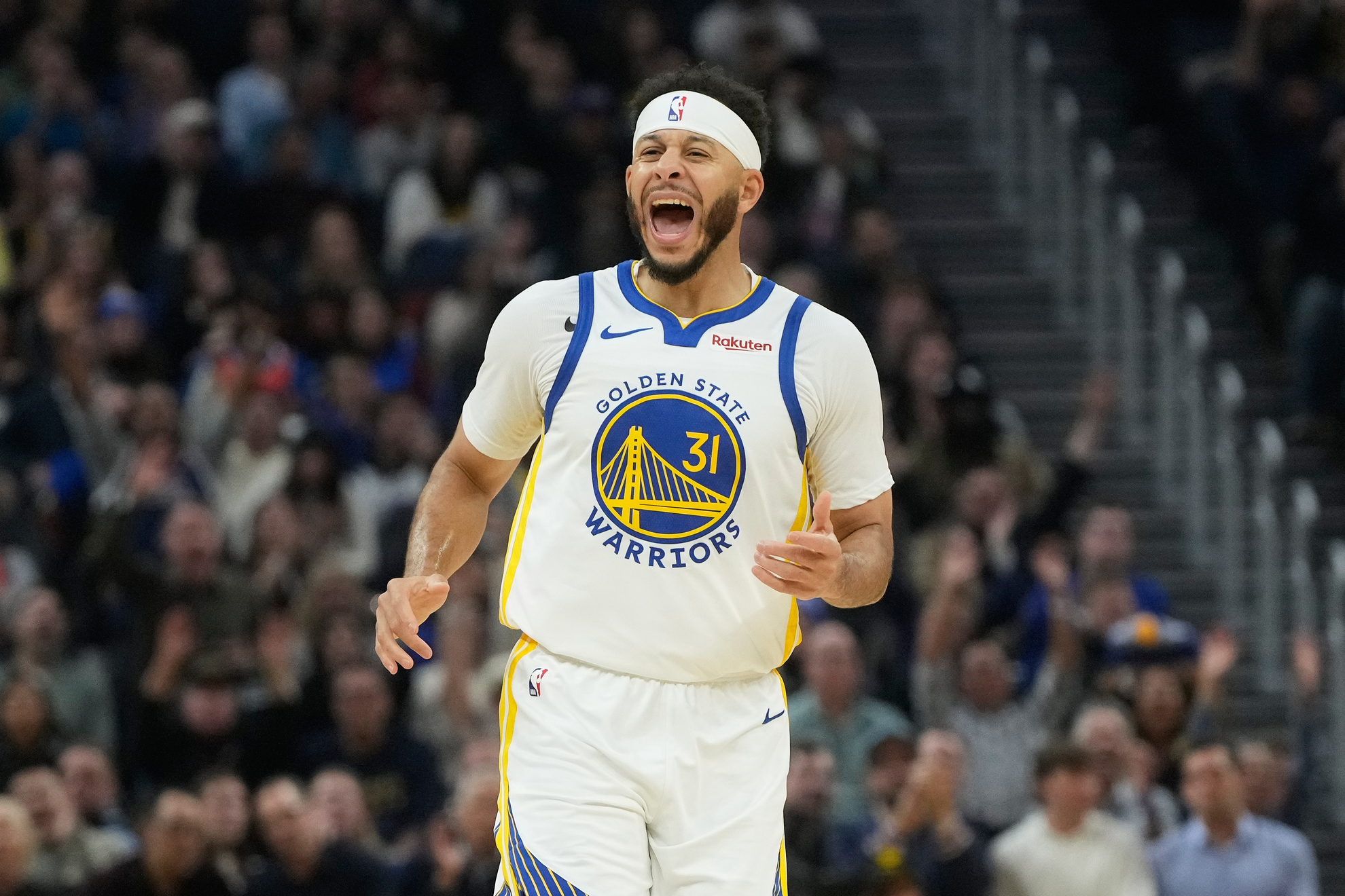 Golden State Warriors guard Seth Curry