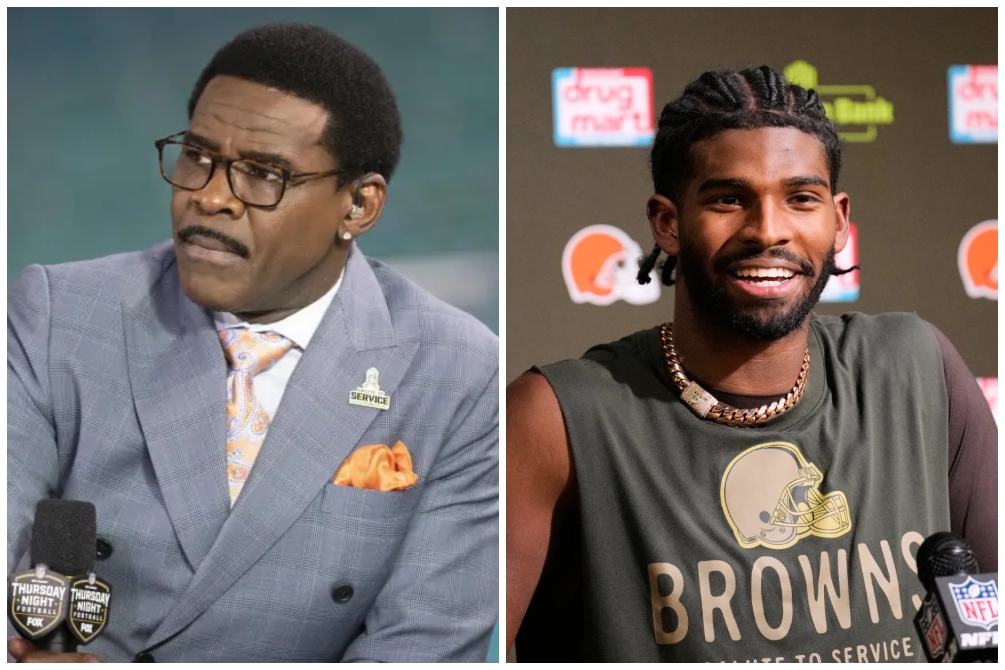 Michael Irvin and Shedeur Sanders