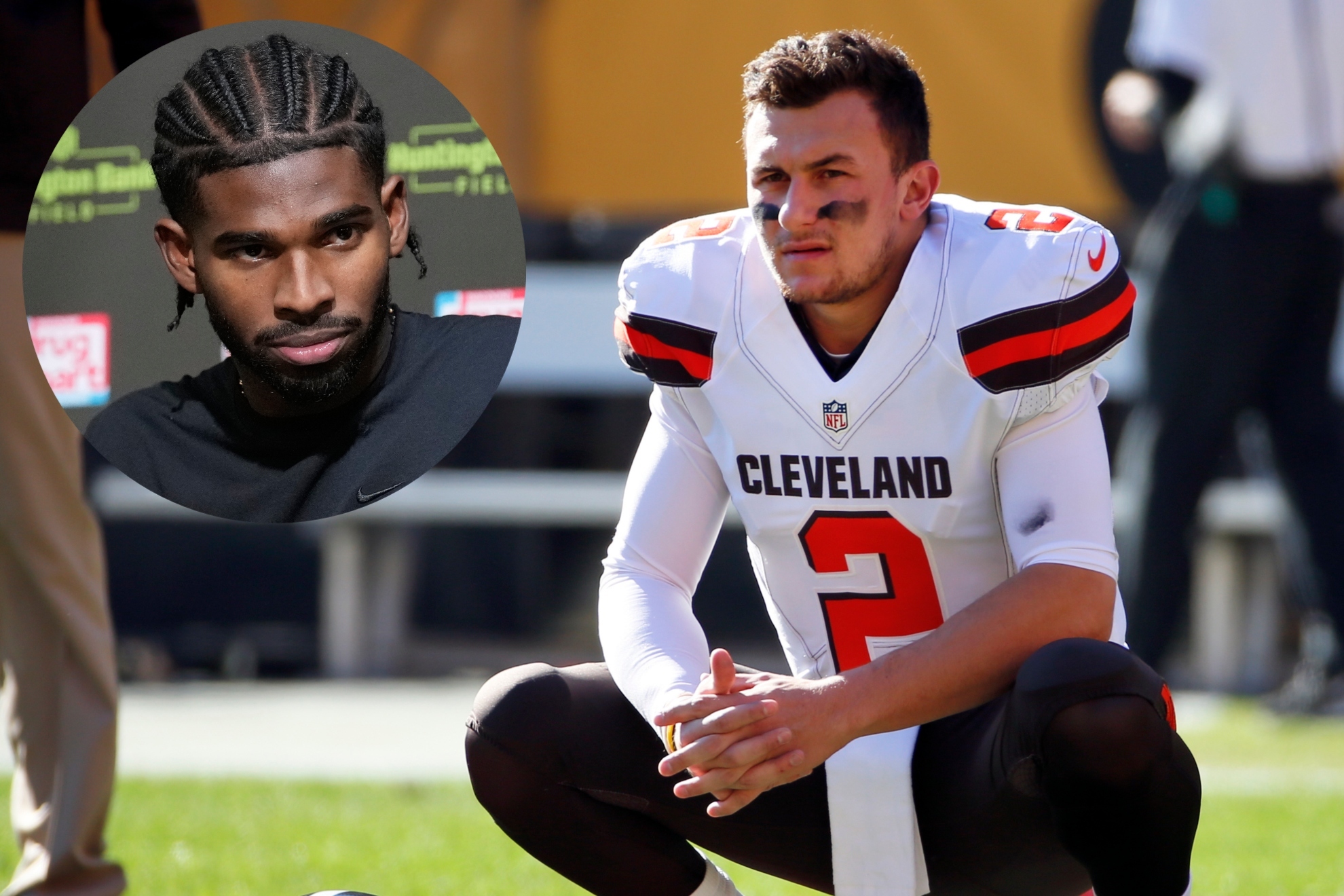 Johnny Manziel and Shedeur Sanders