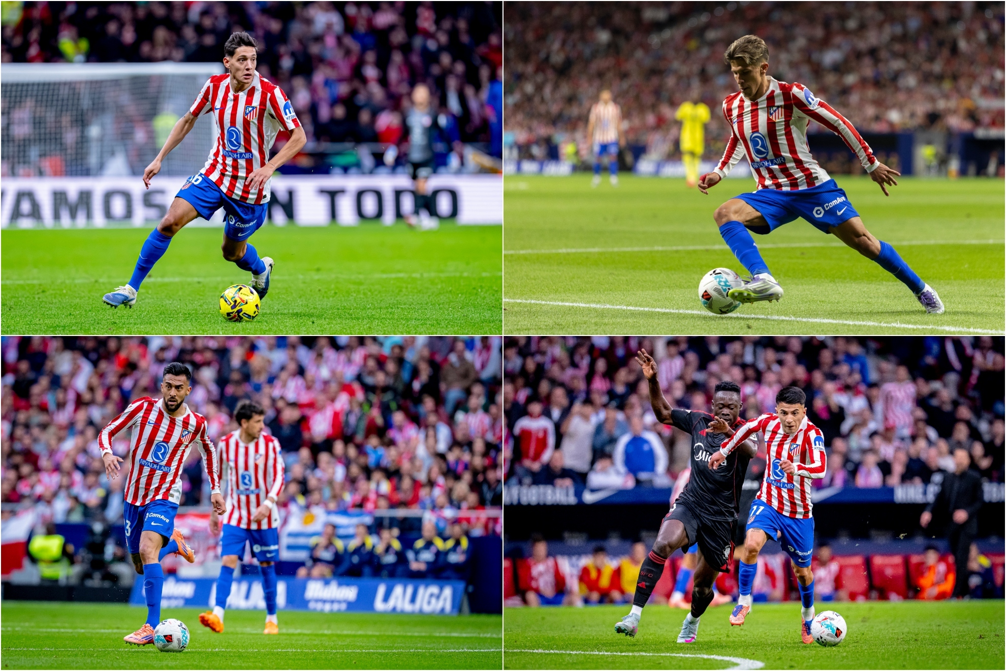 Molina, Giuliano, Nico y Almada.