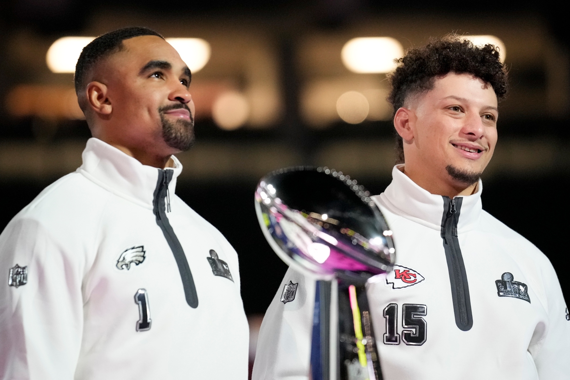 Jalen Hurts and Patrick Mahomes