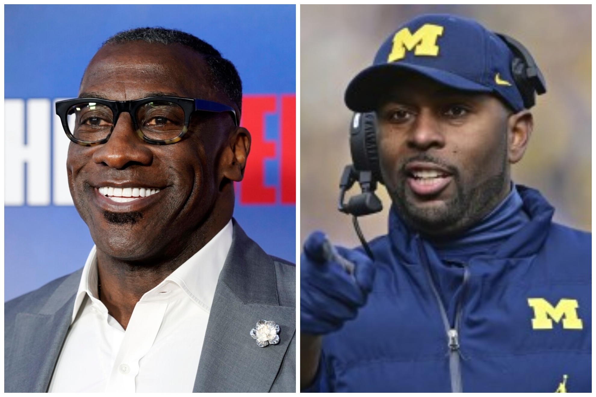 Shannon Sharpe and Sherrone Moore