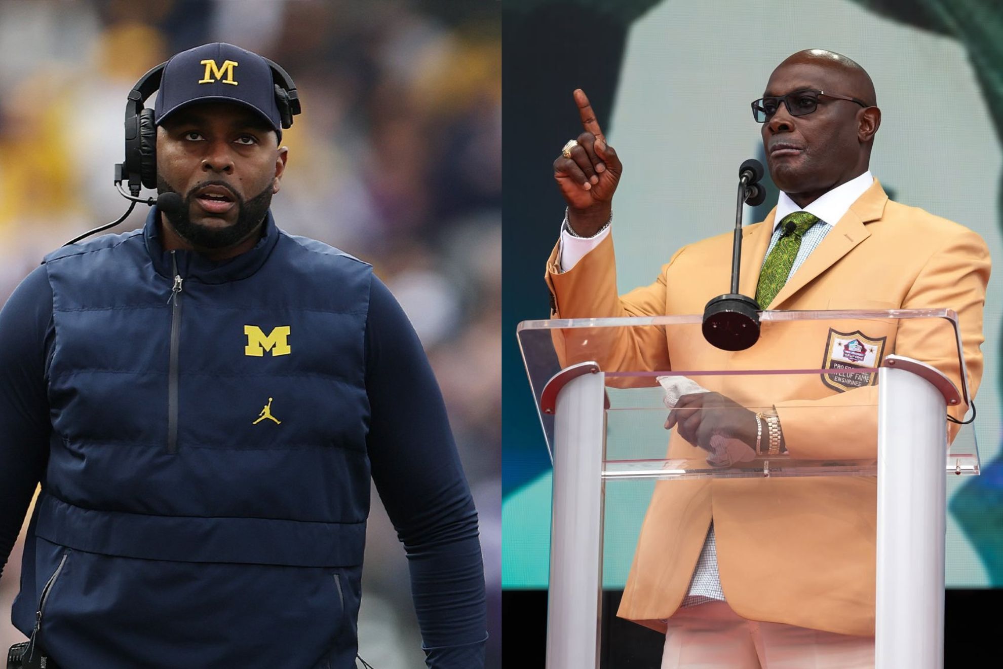 Sherrone Moore finds unexpected support from Shannon Sharpe as both face scandals threatening their careers