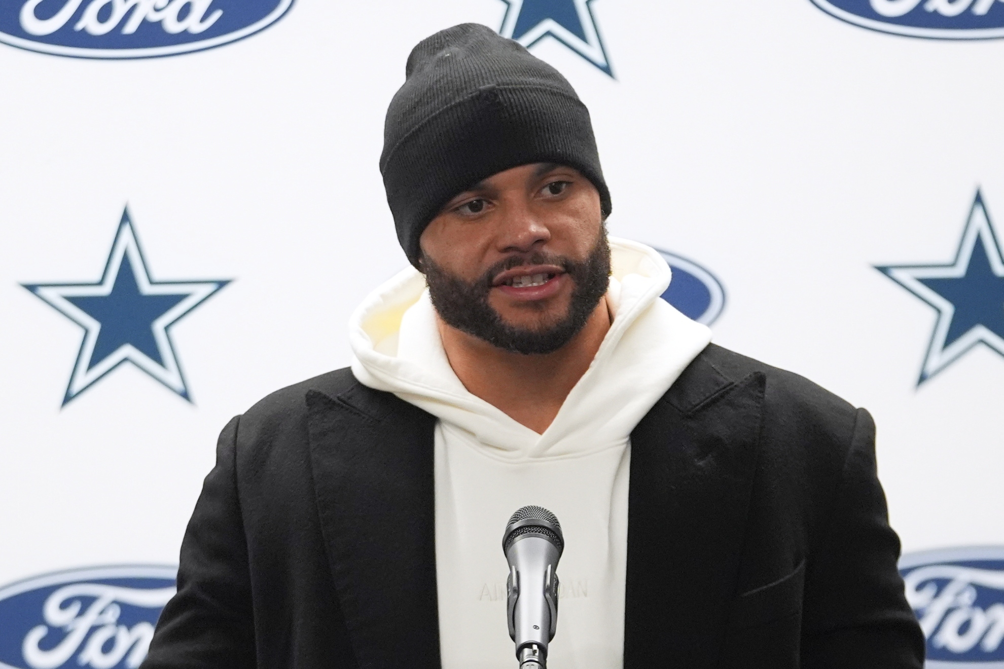 Dak Prescott sets the tone as Cowboys navigate playoff math and coaching debate